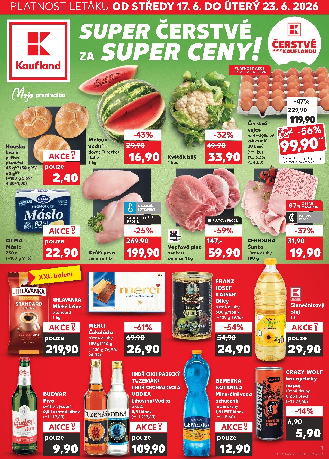 kaufland - Kaufland - Praha 4 leták na příští týden od středy 17.06.2026 do úterý 23.06.2026