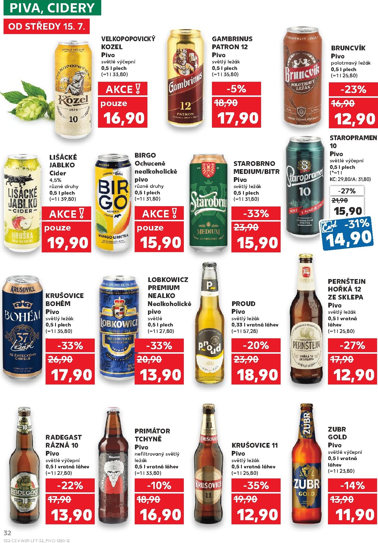 kaufland - Aktuální Kaufland - Leták - Brno leták platný od středy 15.07.2026 do úterý 21.07.2026 - page: 32