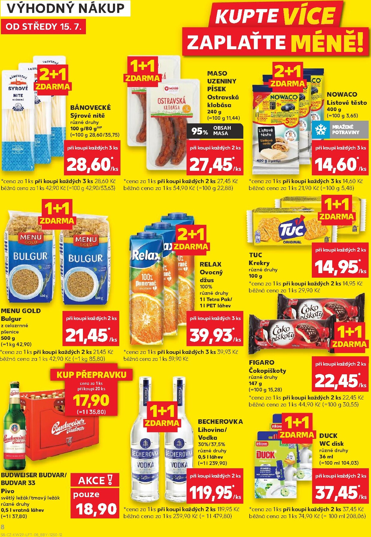 kaufland - Aktuální Kaufland - Leták - Brno leták platný od středy 15.07.2026 do úterý 21.07.2026 - page: 8