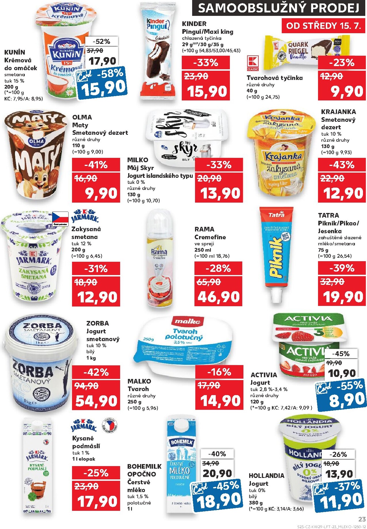 kaufland - Aktuální Kaufland - Leták - Brno leták platný od středy 15.07.2026 do úterý 21.07.2026 - page: 23