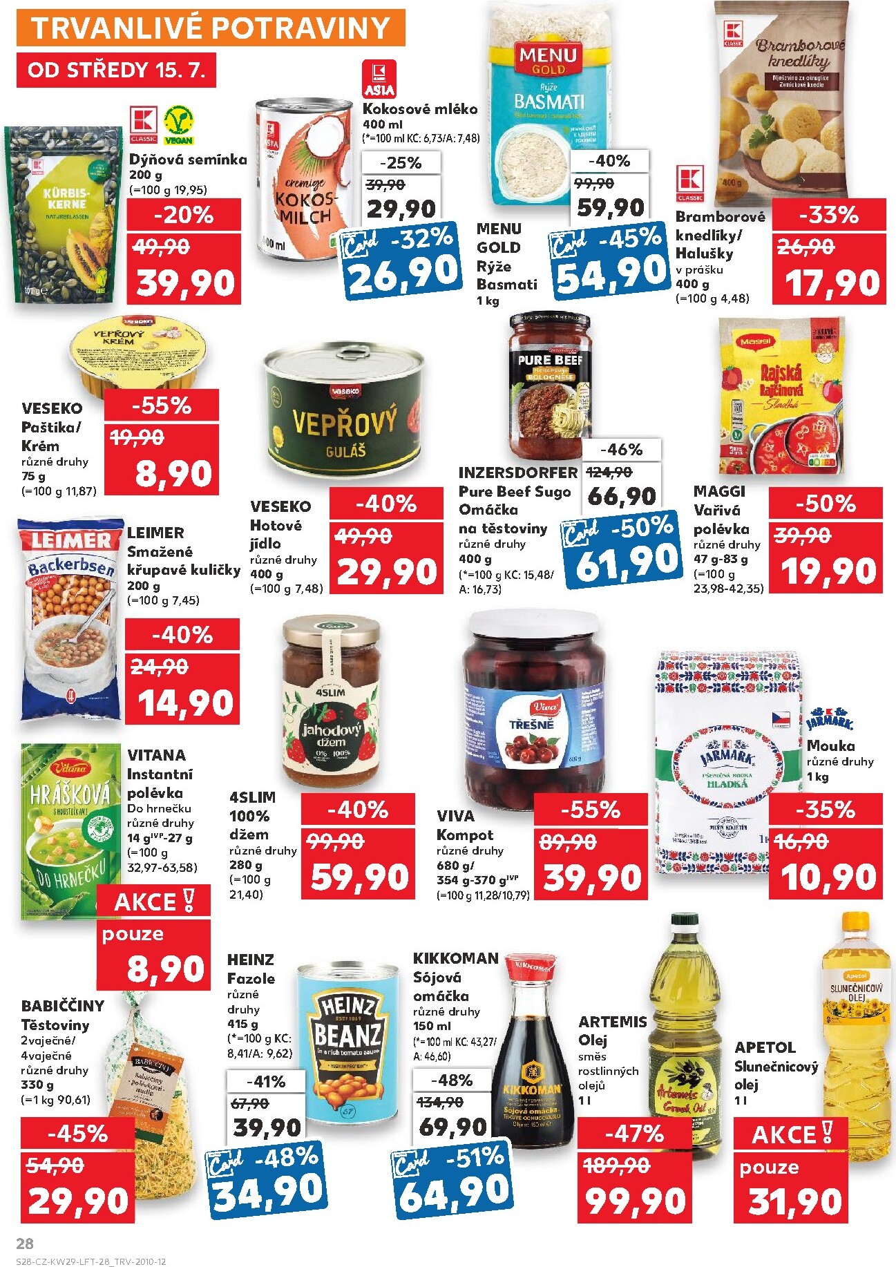 kaufland - Aktuální Kaufland - Leták - Brno leták platný od středy 15.07.2026 do úterý 21.07.2026 - page: 28