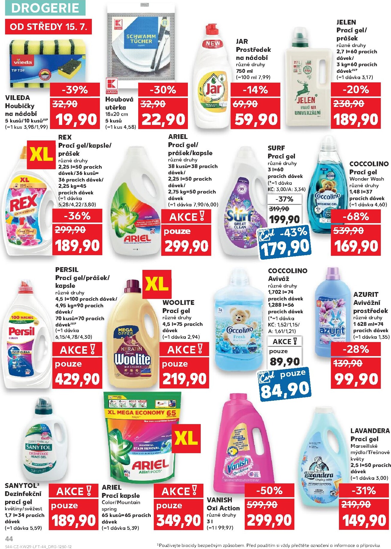 kaufland - Aktuální Kaufland - Leták - Brno leták platný od středy 15.07.2026 do úterý 21.07.2026 - page: 44