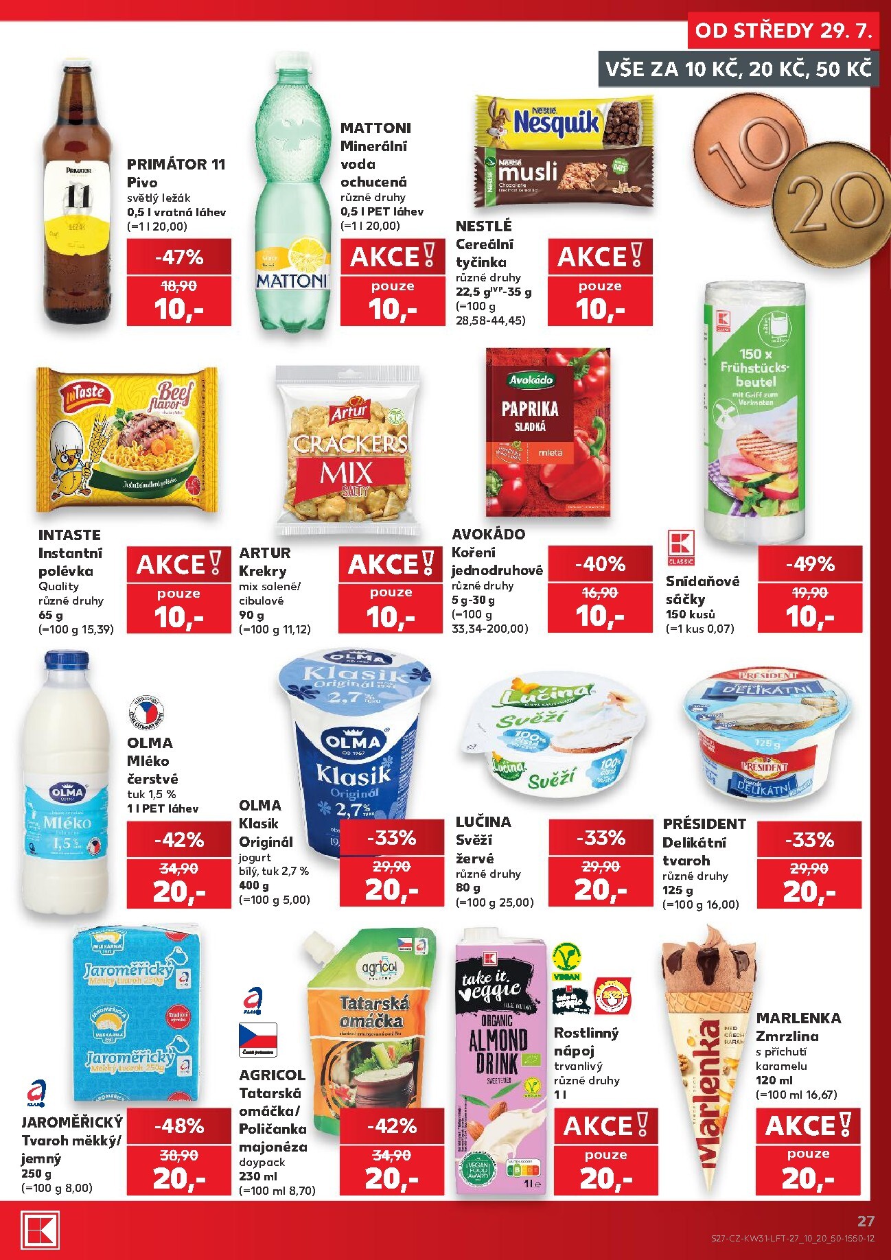 kaufland - Budoucí Kaufland - Praha 4 leták platný od středy 29.07.2026 do úterý 04.08.2026 - page: 27