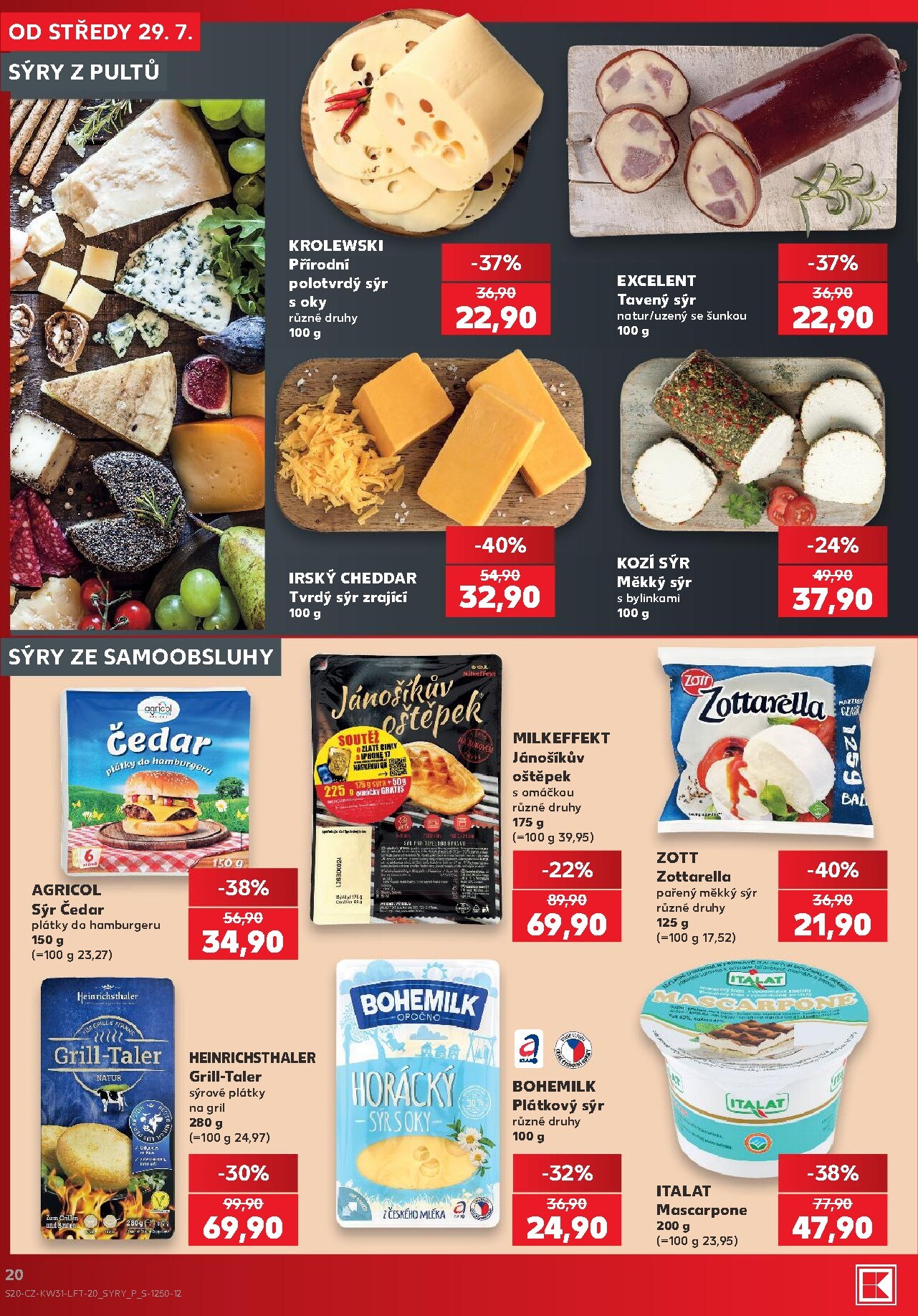 kaufland - Budoucí Kaufland - Praha 4 leták platný od středy 29.07.2026 do úterý 04.08.2026 - page: 20