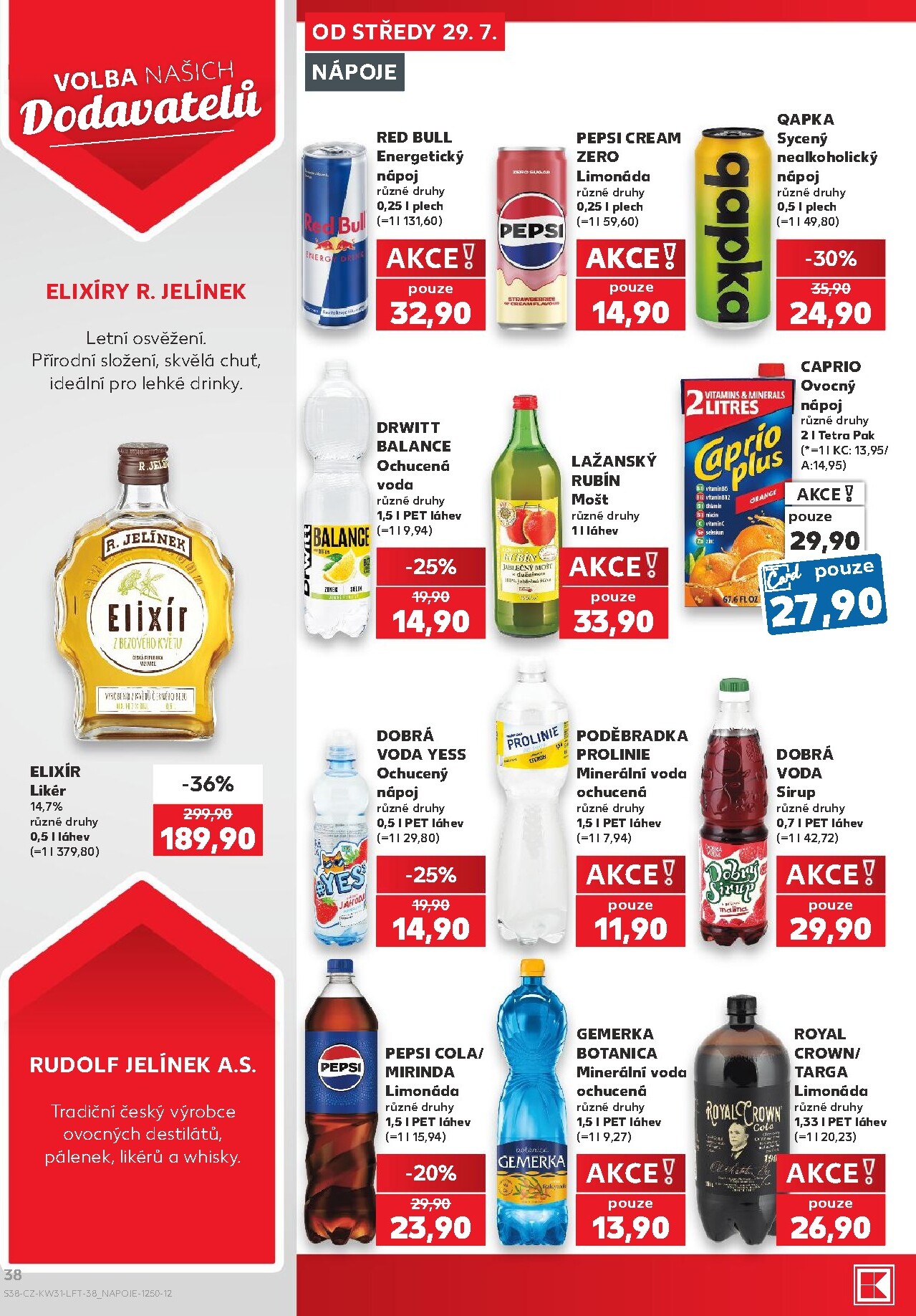 kaufland - Budoucí Kaufland - Brno leták platný od středy 29.07.2026 do úterý 04.08.2026 - page: 38