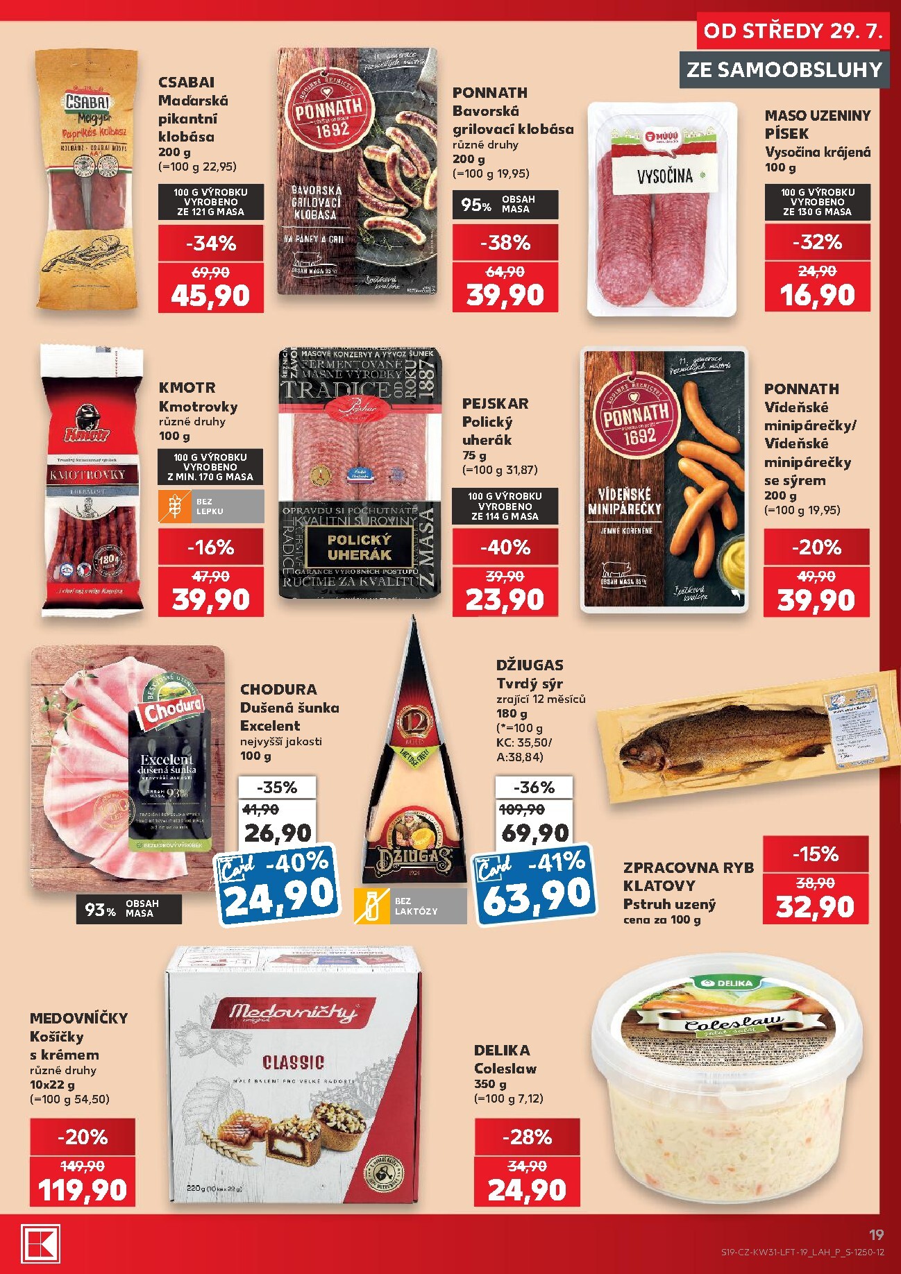 kaufland - Budoucí Kaufland - Kolín leták platný od středy 29.07.2026 do úterý 04.08.2026 - page: 19