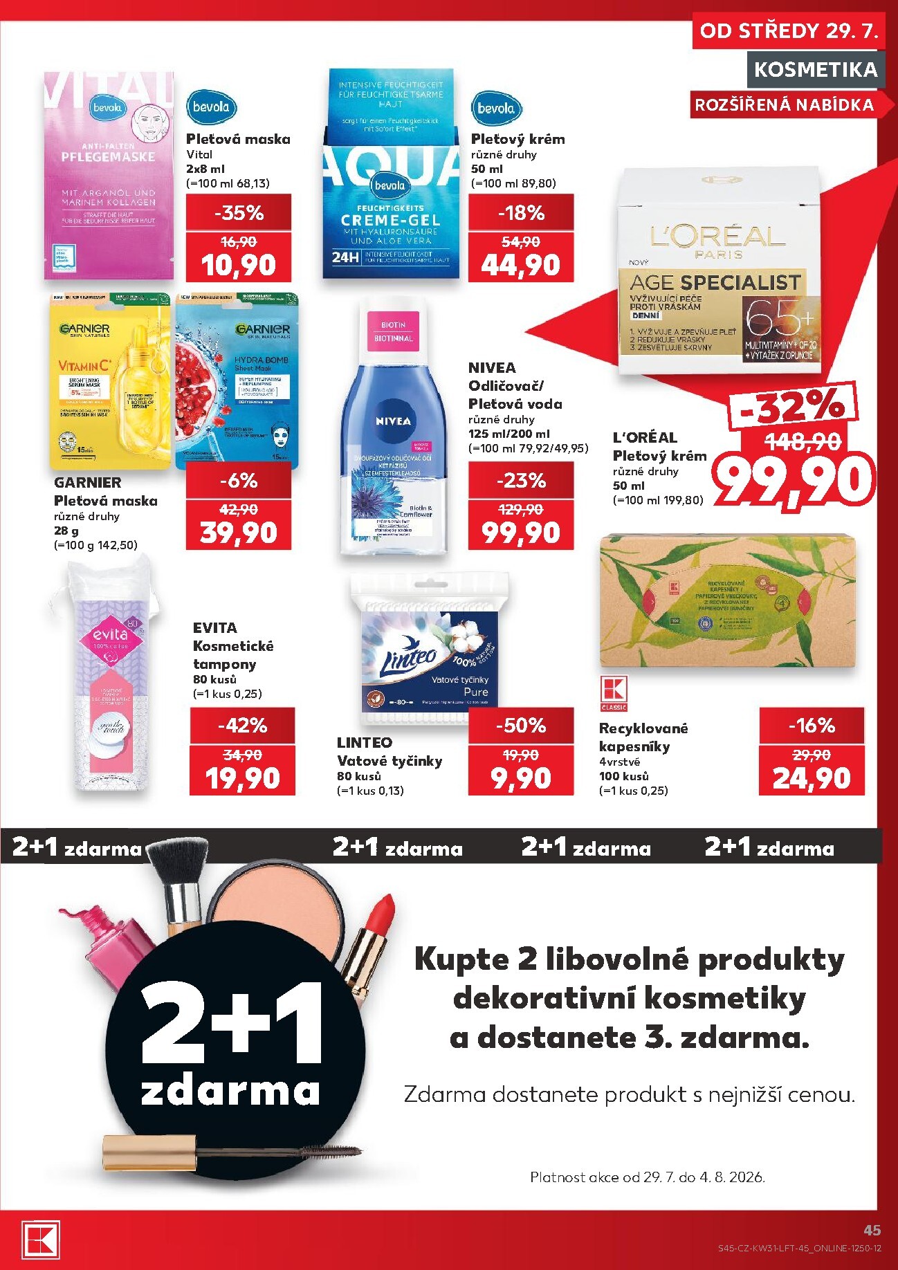 kaufland - Budoucí Kaufland - Kolín leták platný od středy 29.07.2026 do úterý 04.08.2026 - page: 45