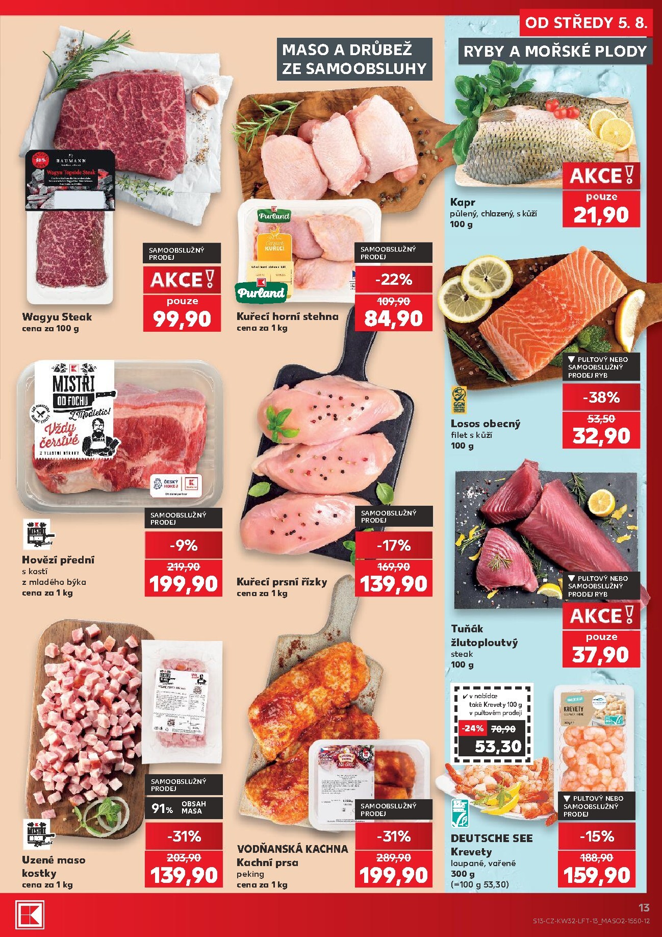 kaufland - Kaufland - Praha 4 leták na příští týden od středy 05.08.2026 do úterý 11.08.2026 - page: 13