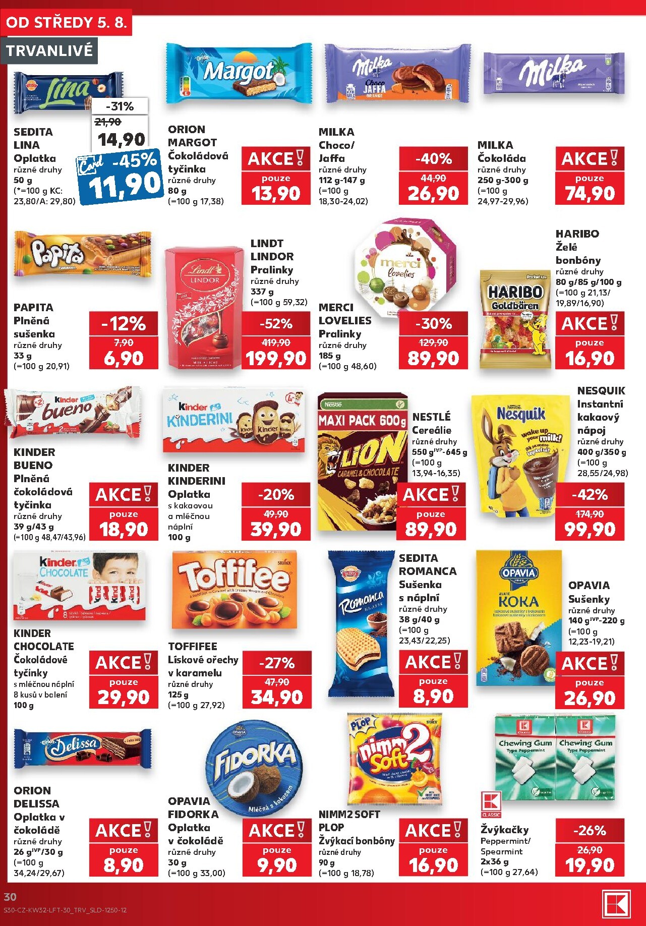 kaufland - Kaufland - Praha 4 leták na příští týden od středy 05.08.2026 do úterý 11.08.2026 - page: 30