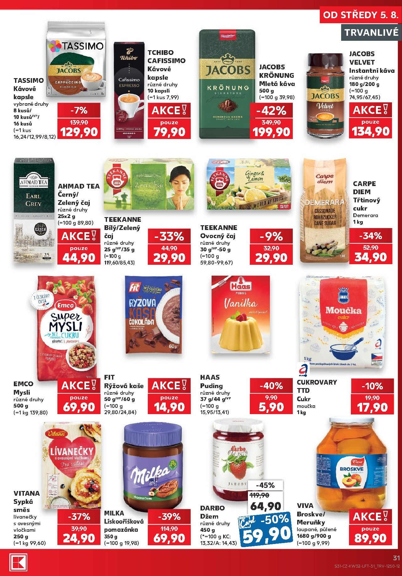 kaufland - Kaufland - Praha 4 leták na příští týden od středy 05.08.2026 do úterý 11.08.2026 - page: 31