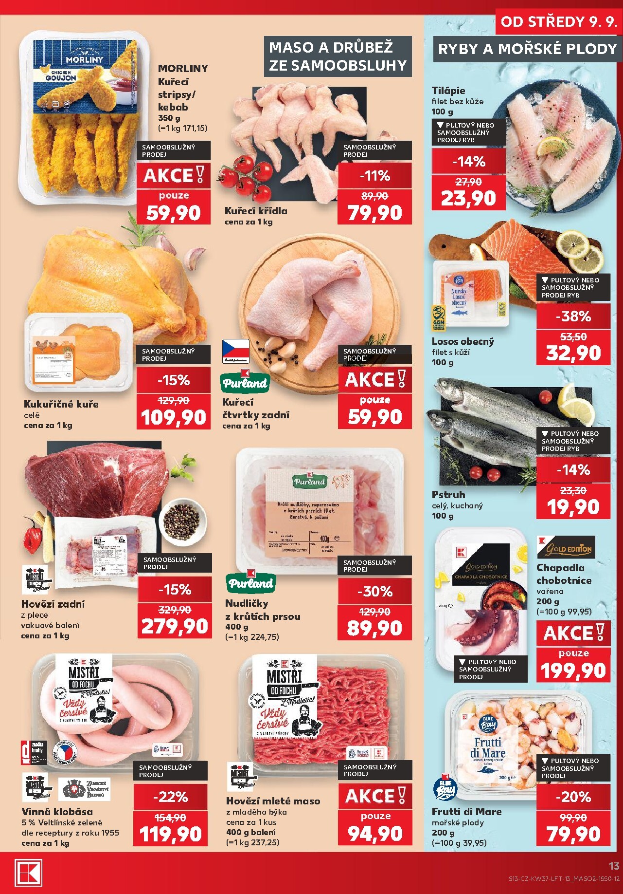 kaufland - Kaufland - Praha 4 leták na příští týden od středy 09.09.2026 do úterý 15.09.2026 - page: 13