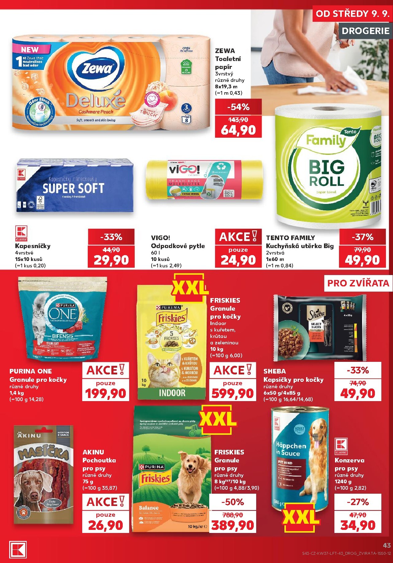 kaufland - Kaufland - Praha 4 leták na příští týden od středy 09.09.2026 do úterý 15.09.2026 - page: 43