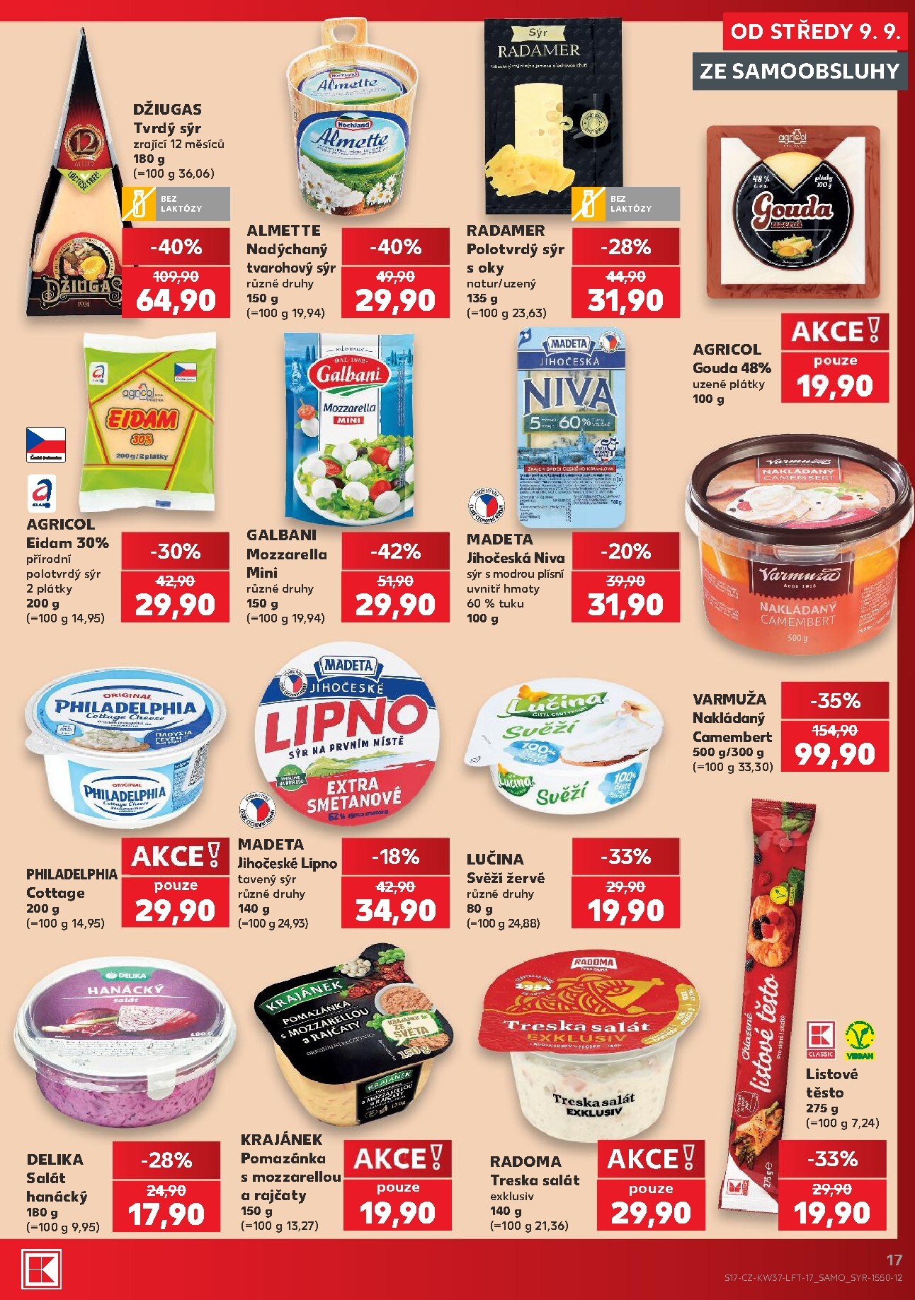 kaufland - Kaufland - Praha 4 leták na příští týden od středy 09.09.2026 do úterý 15.09.2026 - page: 17