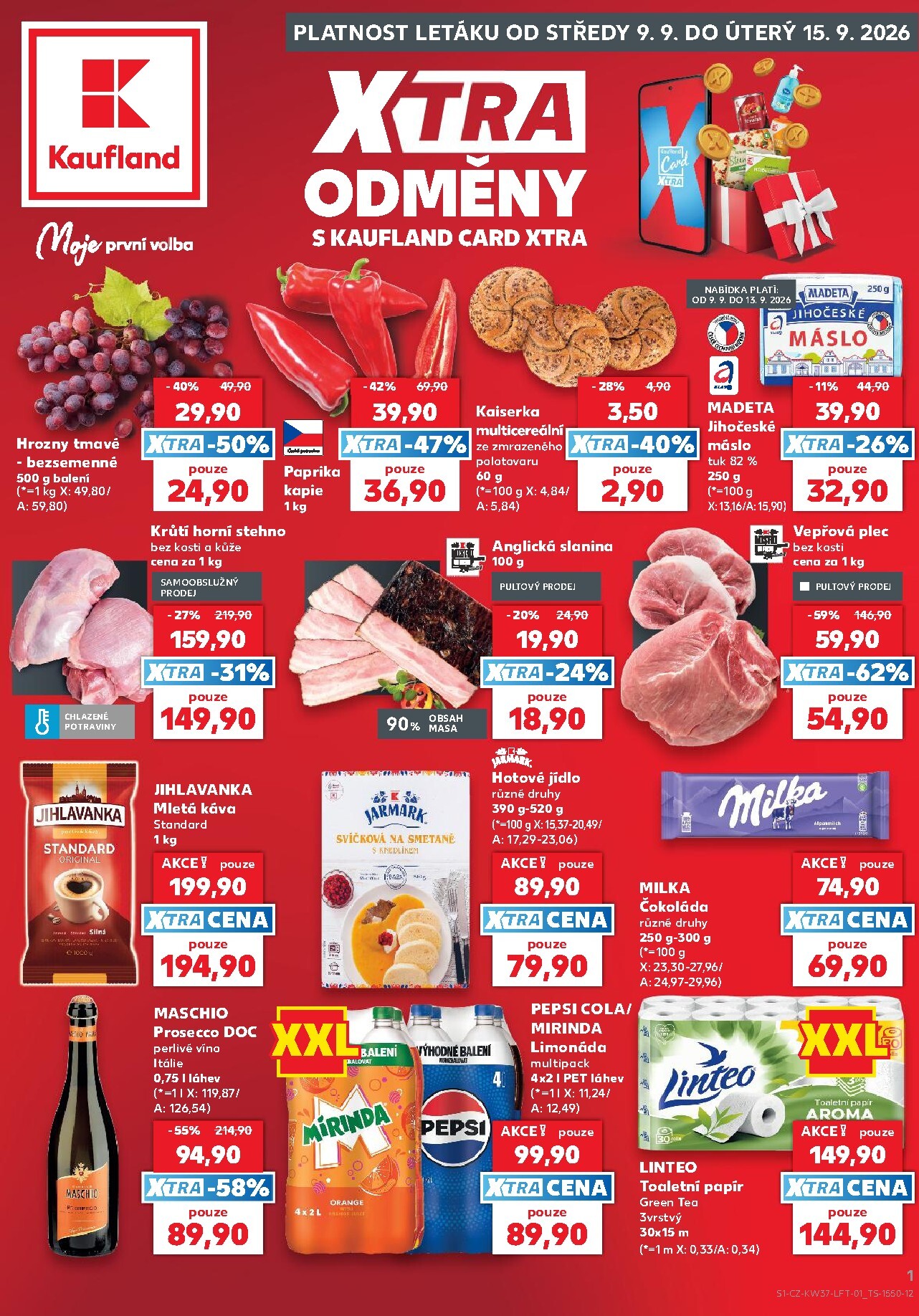 kaufland - Kaufland - Praha 4 leták na příští týden od středy 09.09.2026 do úterý 15.09.2026