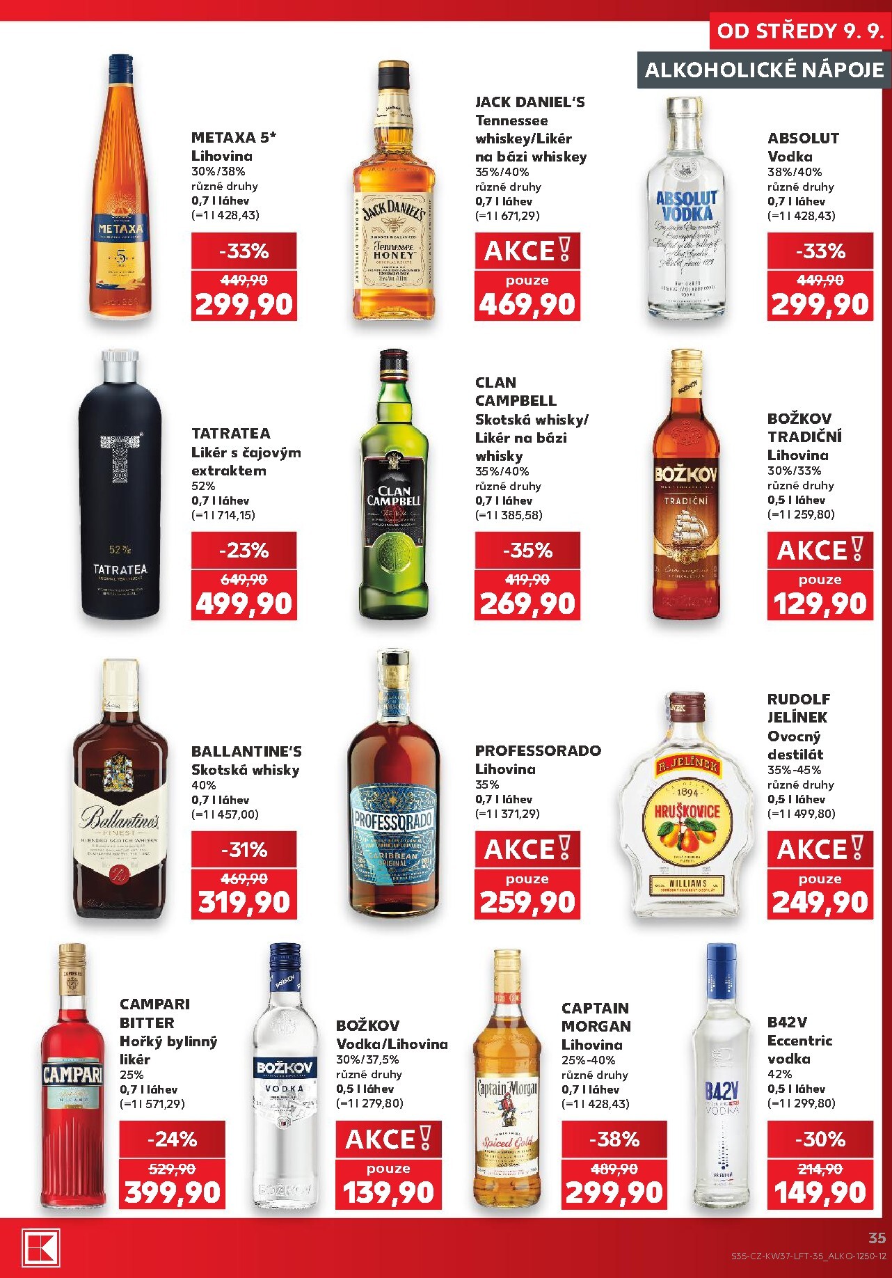 kaufland - Kaufland - Praha 4 leták na příští týden od středy 09.09.2026 do úterý 15.09.2026 - page: 35