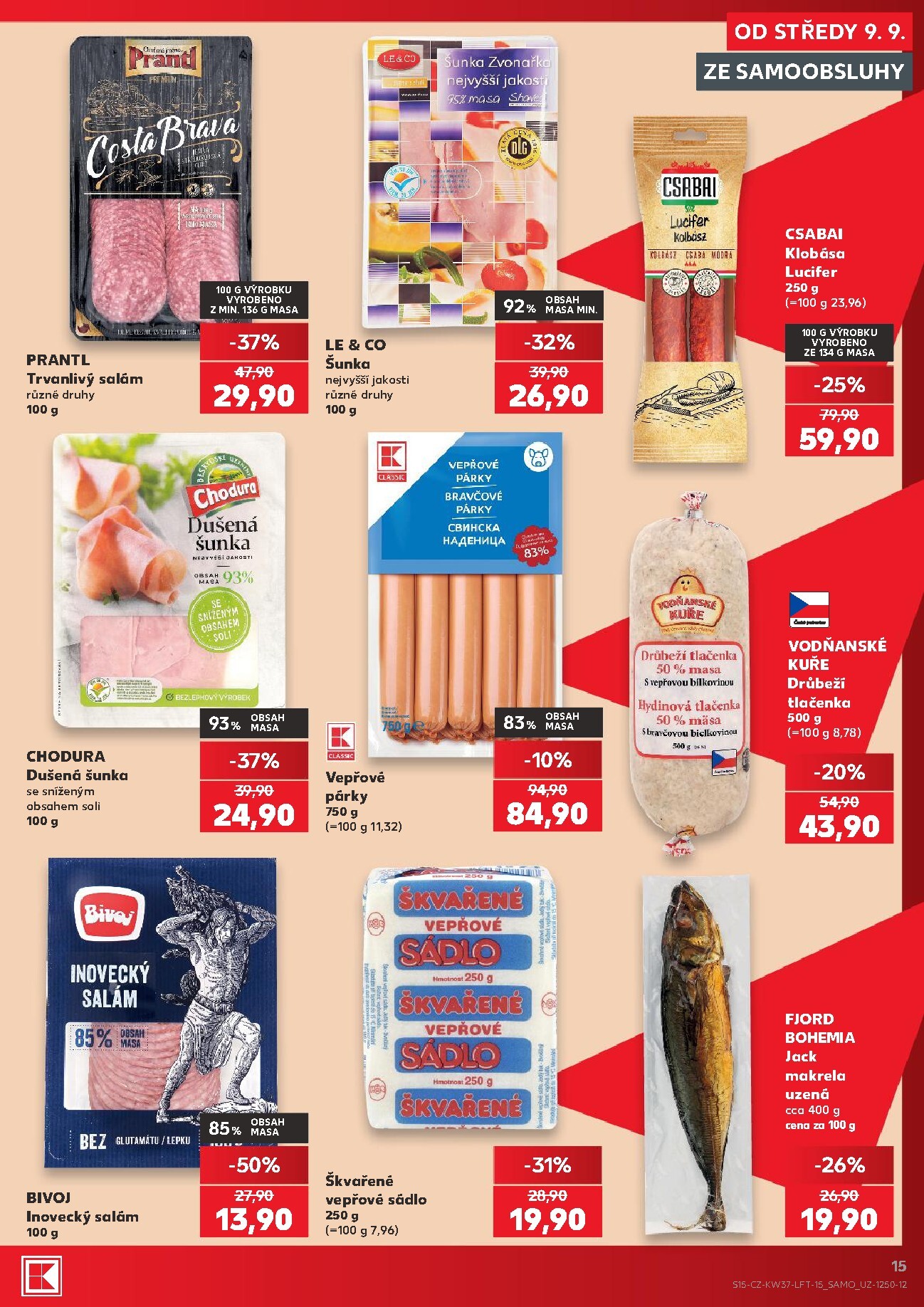 kaufland - Kaufland - Brno leták na příští týden od středy 09.09.2026 do úterý 15.09.2026 - page: 15