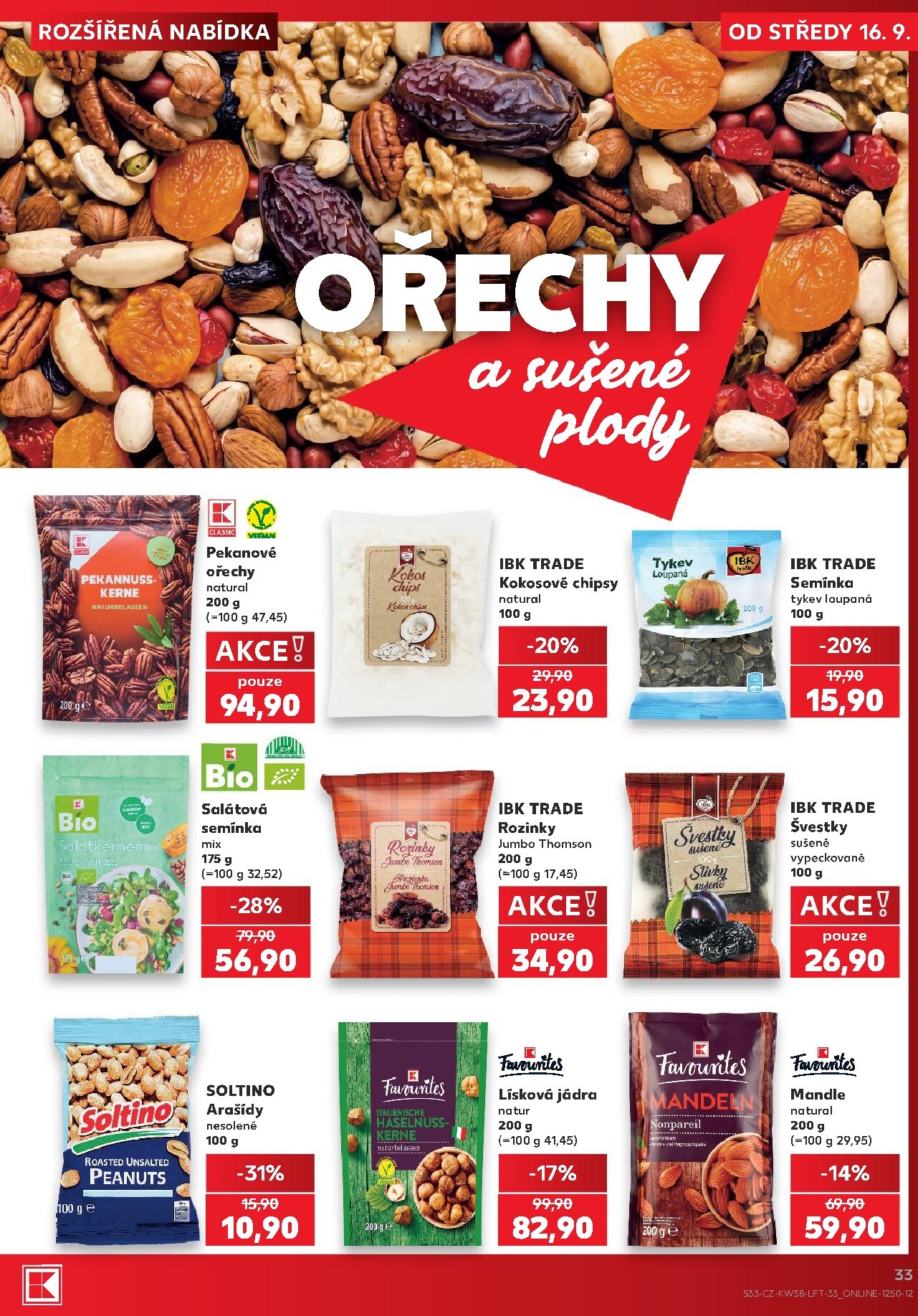kaufland - Kaufland - Kolín leták na příští týden od středy 16.09.2026 do úterý 22.09.2026 - page: 33