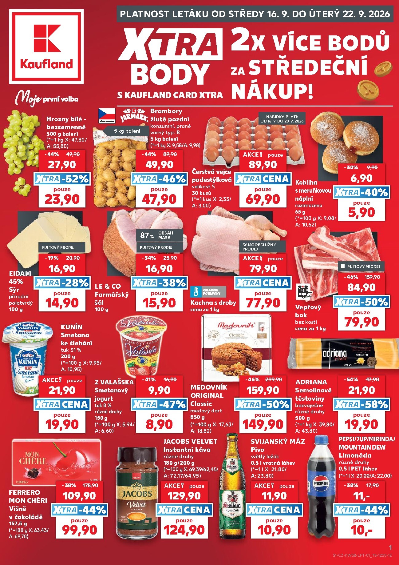 kaufland - Kaufland - Kolín leták na příští týden od středy 16.09.2026 do úterý 22.09.2026