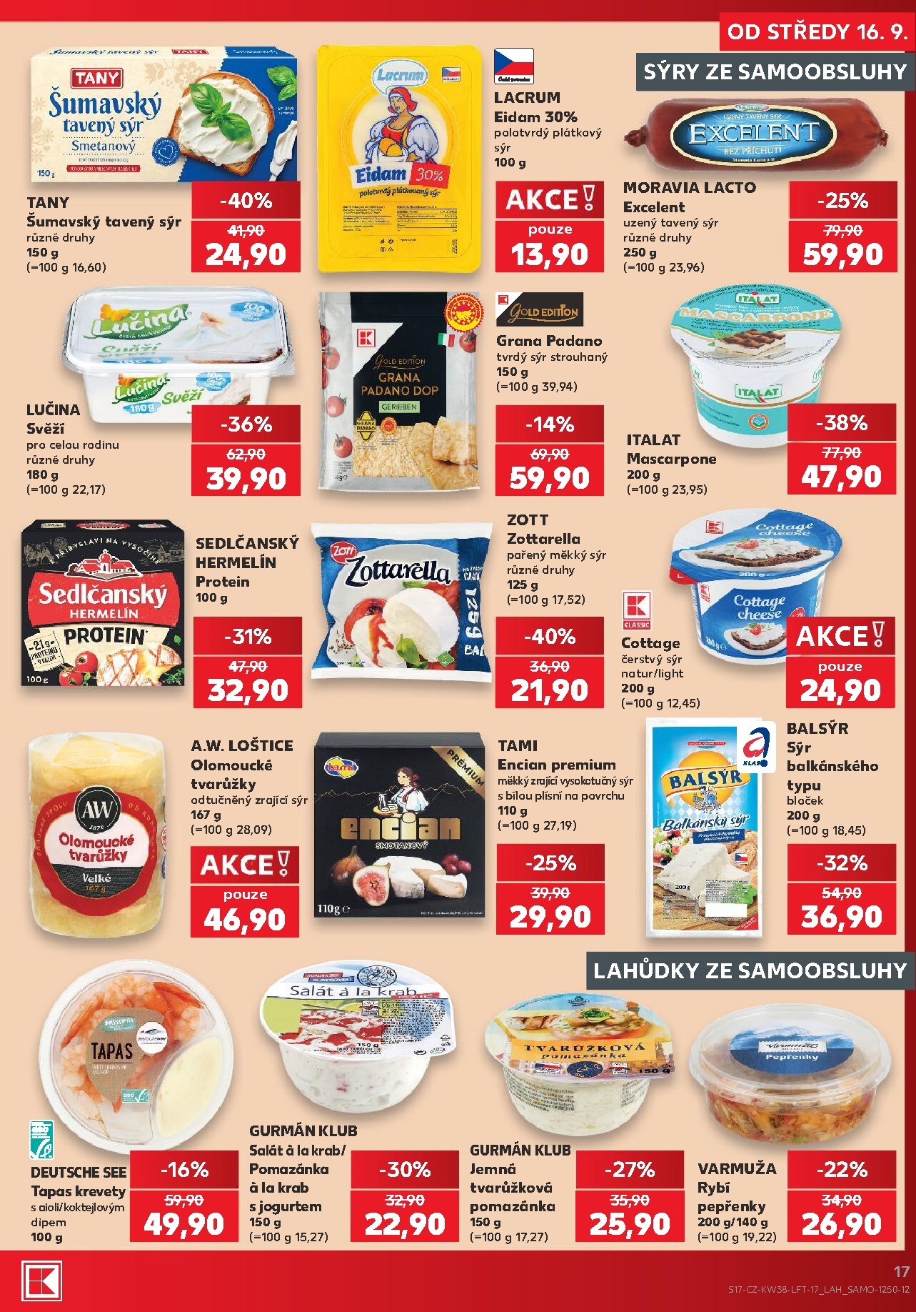 kaufland - Kaufland - Kolín leták na příští týden od středy 16.09.2026 do úterý 22.09.2026 - page: 17