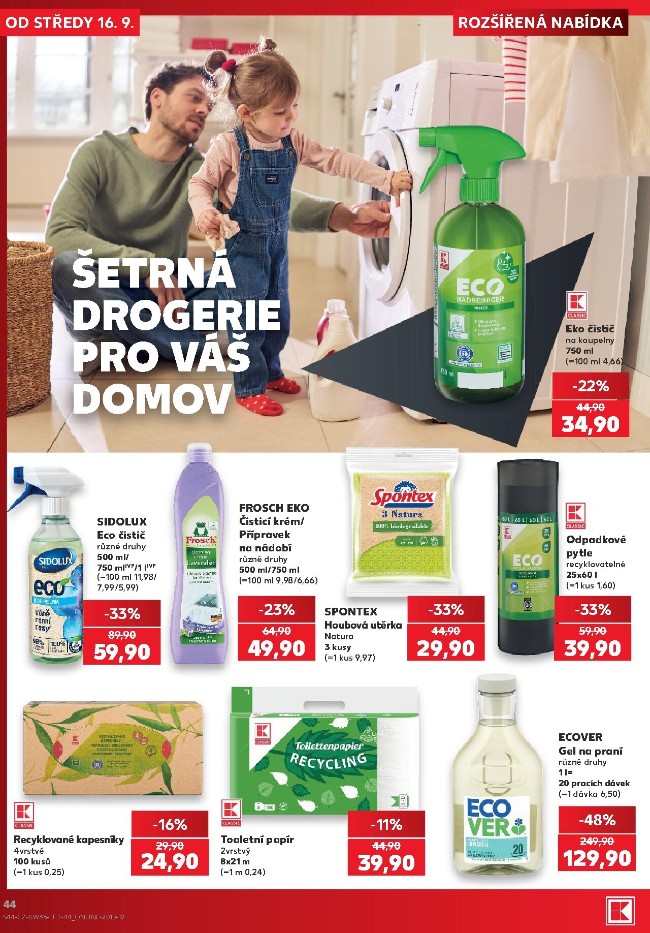 kaufland - Kaufland - Kolín leták na příští týden od středy 16.09.2026 do úterý 22.09.2026 - page: 44