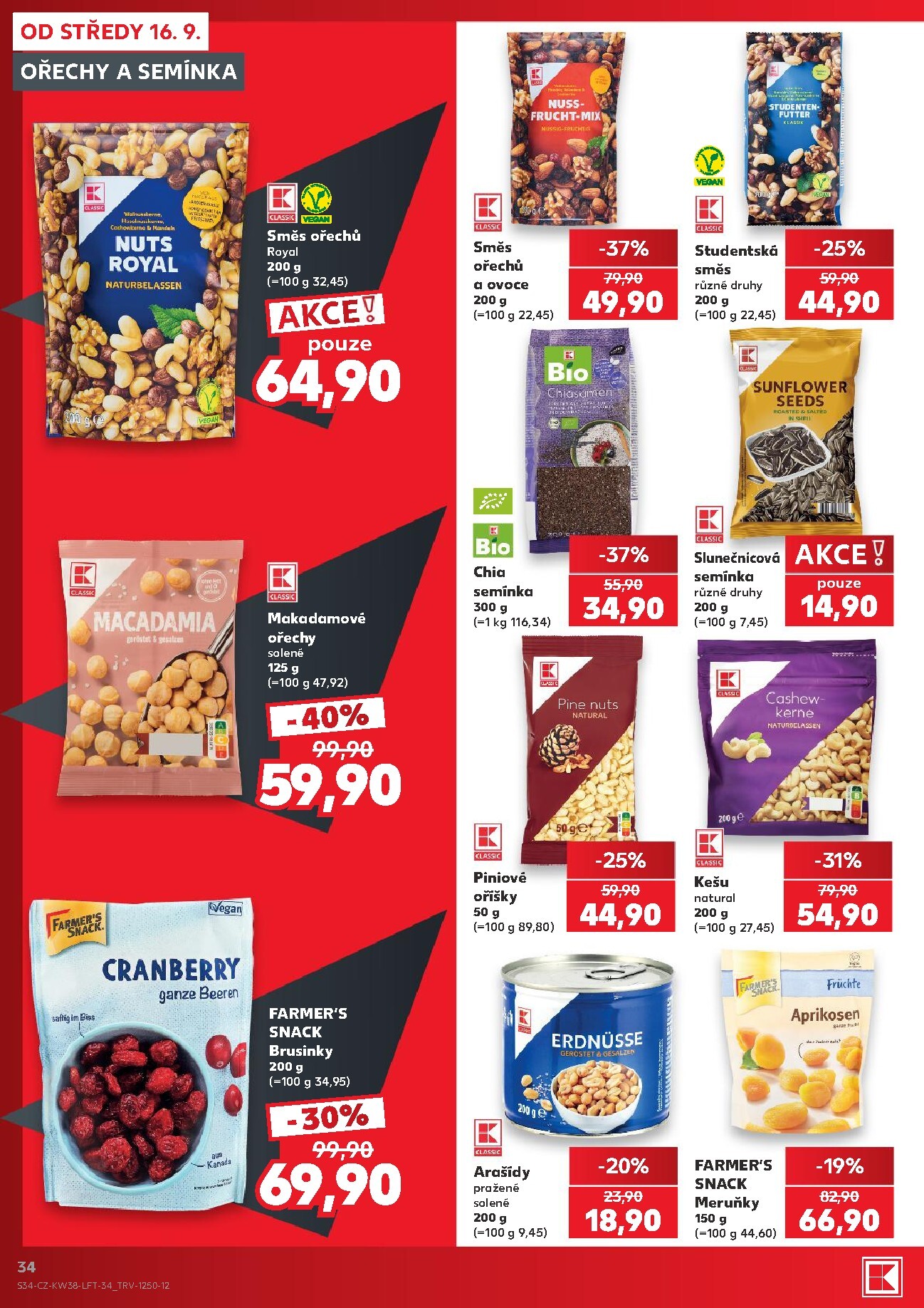 kaufland - Kaufland - Ostrava leták na příští týden od středy 16.09.2026 do úterý 22.09.2026 - page: 34