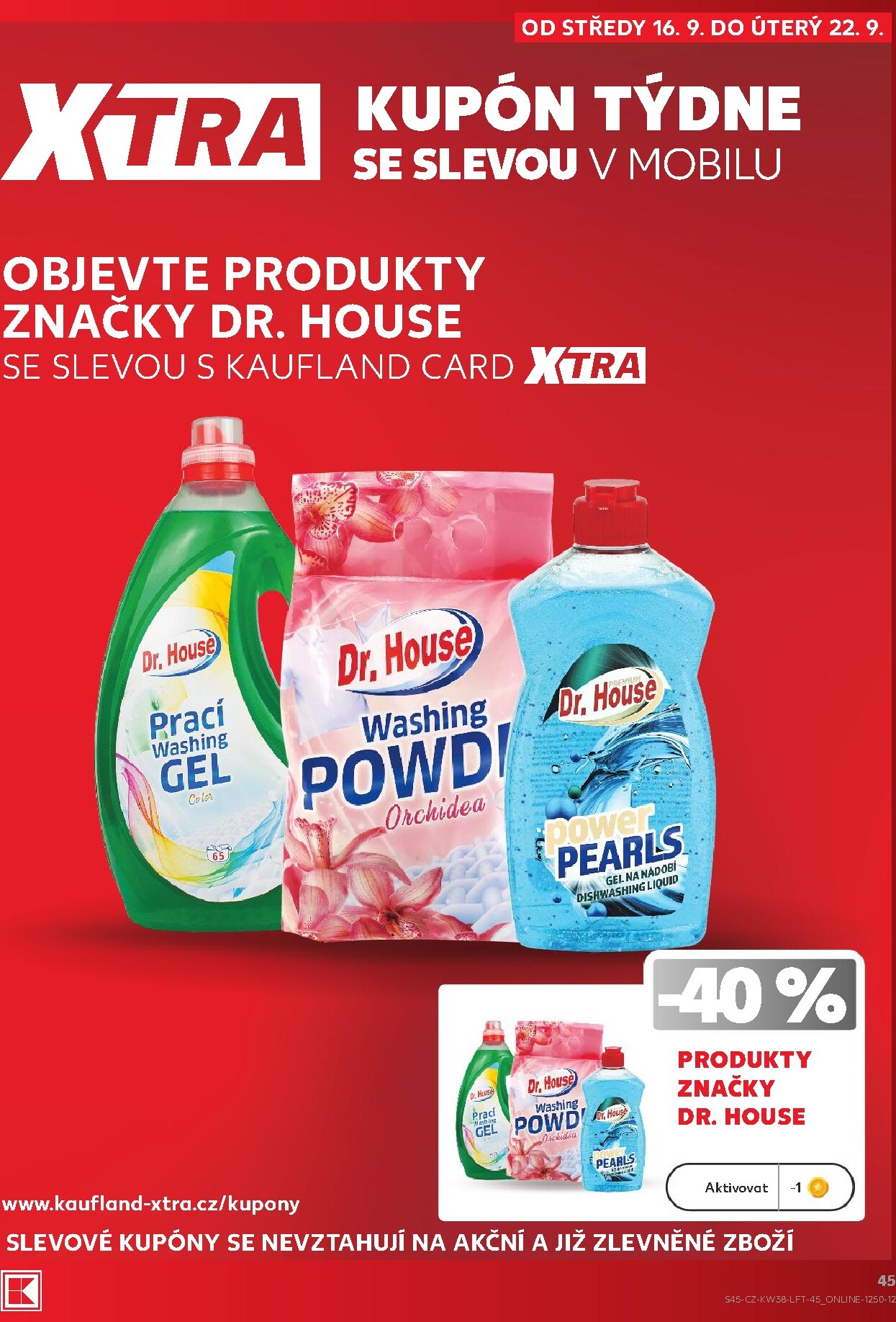 kaufland - Kaufland - Ostrava leták na příští týden od středy 16.09.2026 do úterý 22.09.2026 - page: 45