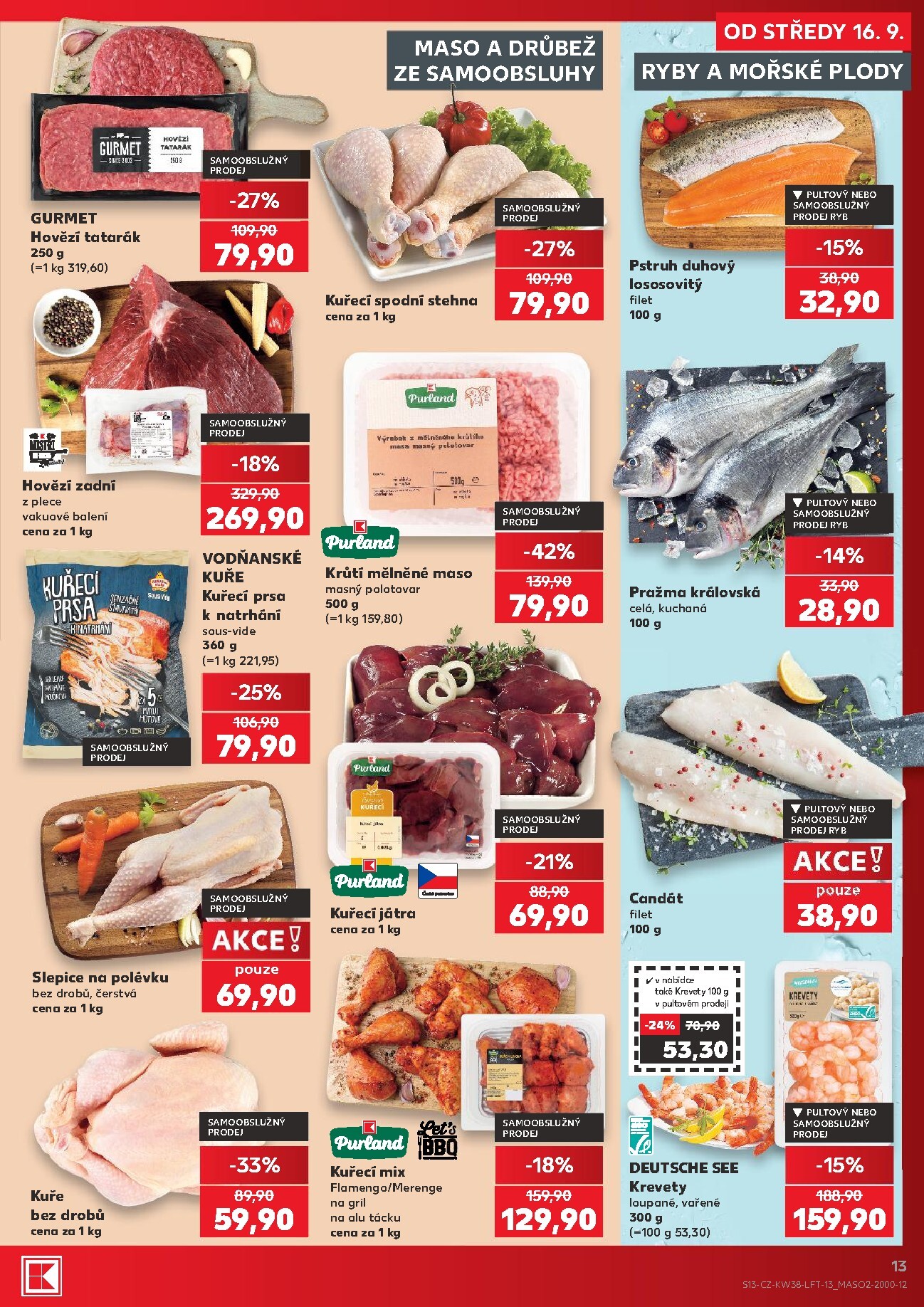 kaufland - Kaufland - Ostrava leták na příští týden od středy 16.09.2026 do úterý 22.09.2026 - page: 13