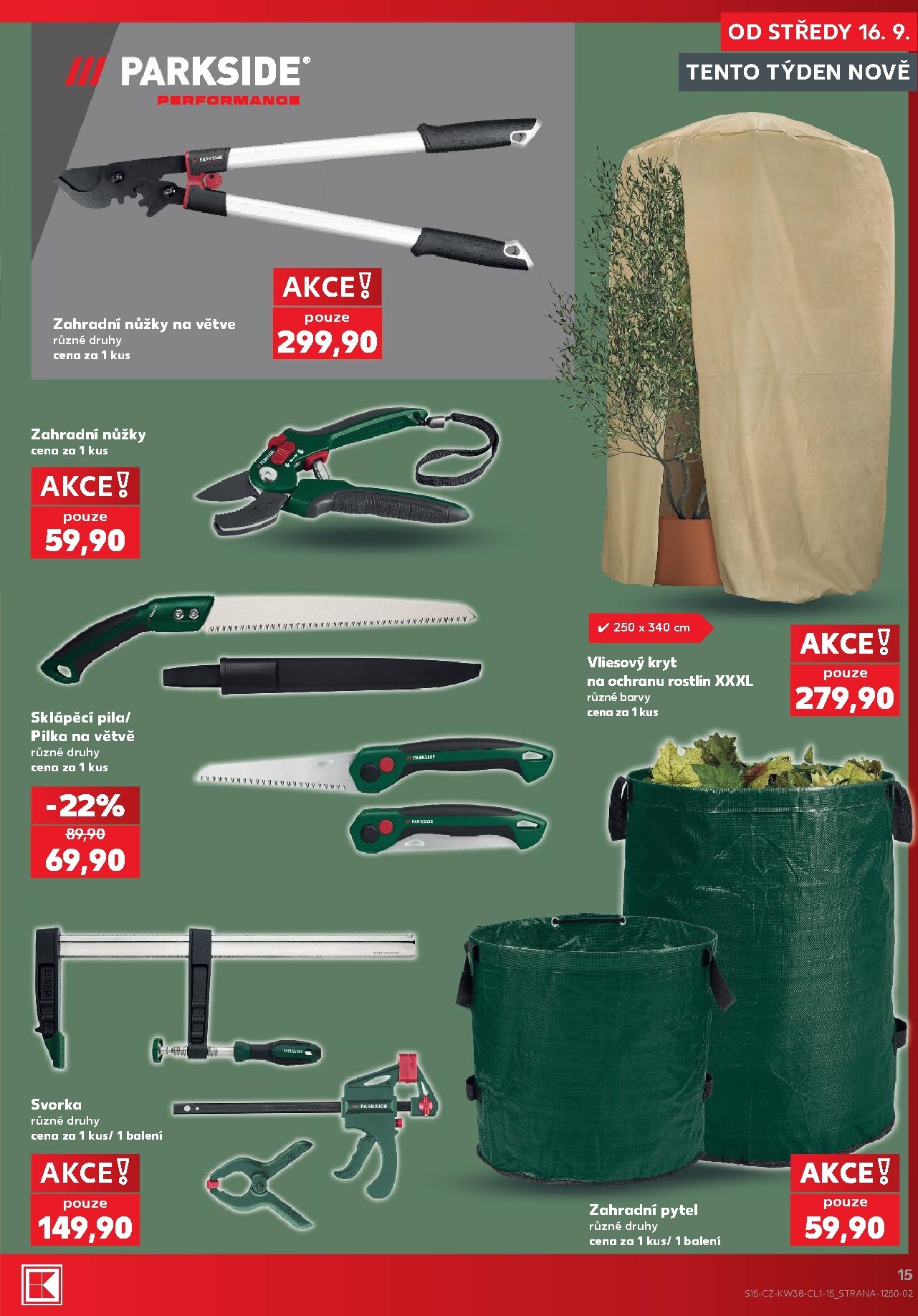 kaufland - Kaufland - Kolín - Spotřební zboží leták na příští týden od středy 16.09.2026 do úterý 22.09.2026 - page: 15