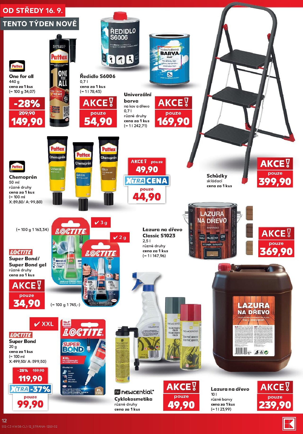 kaufland - Kaufland - Kolín - Spotřební zboží leták na příští týden od středy 16.09.2026 do úterý 22.09.2026 - page: 12