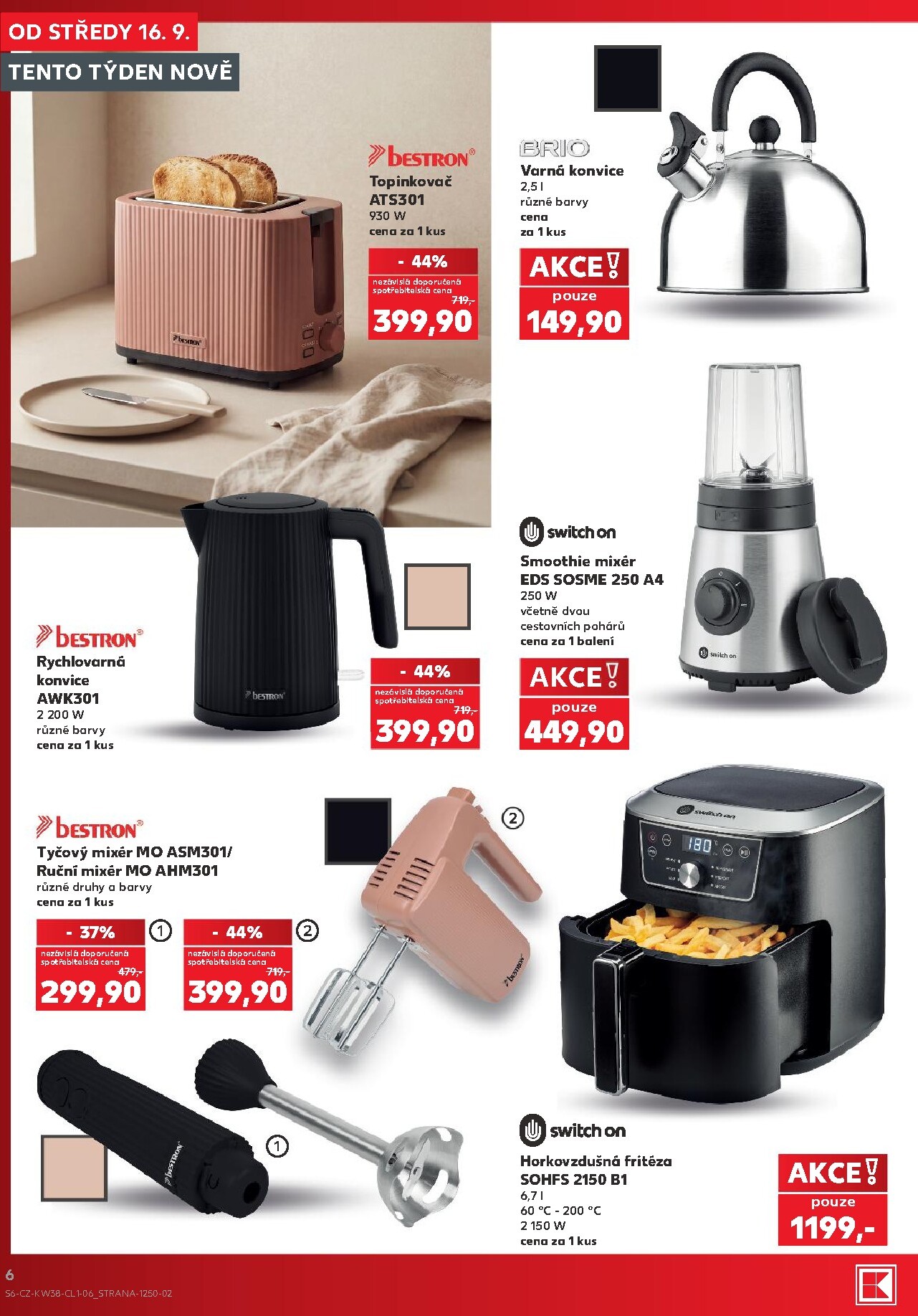 kaufland - Kaufland - Kolín - Spotřební zboží leták na příští týden od středy 16.09.2026 do úterý 22.09.2026 - page: 6