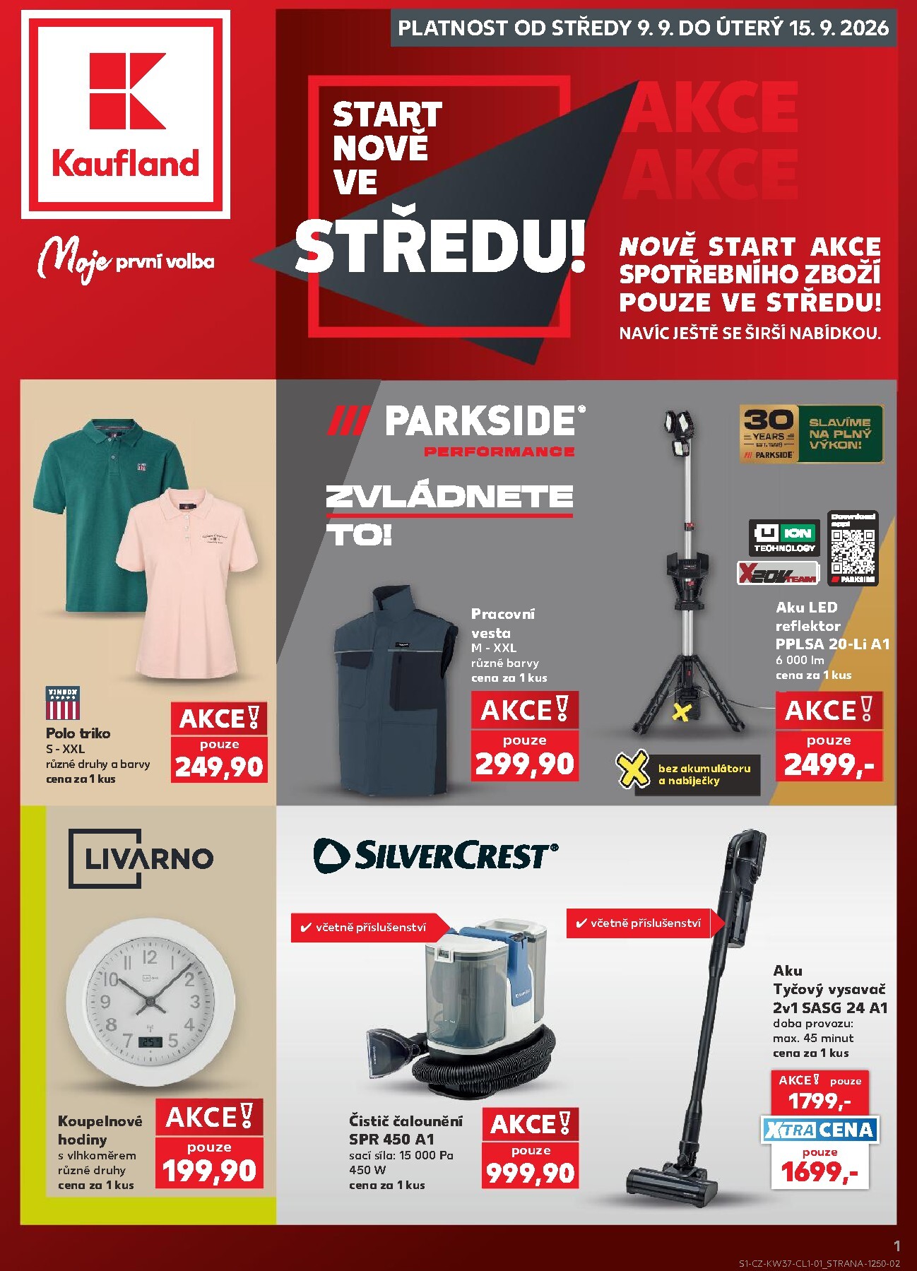 kaufland - Aktuální Kaufland - Kolín - Spotřební zboží leták platný od středy 09.09.2026 do úterý 15.09.2026