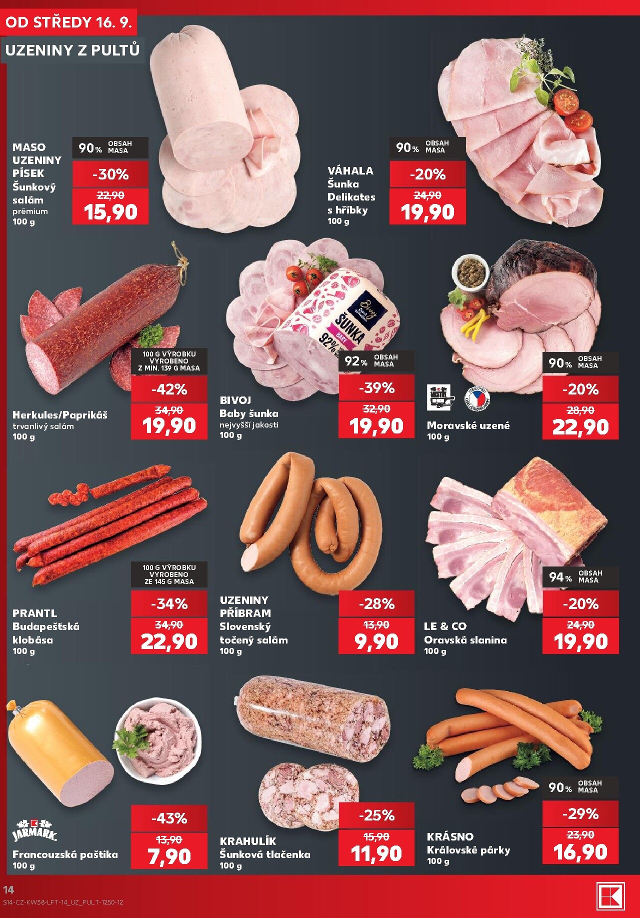 kaufland - Kaufland - Brno leták na příští týden od středy 16.09.2026 do úterý 22.09.2026 - page: 14