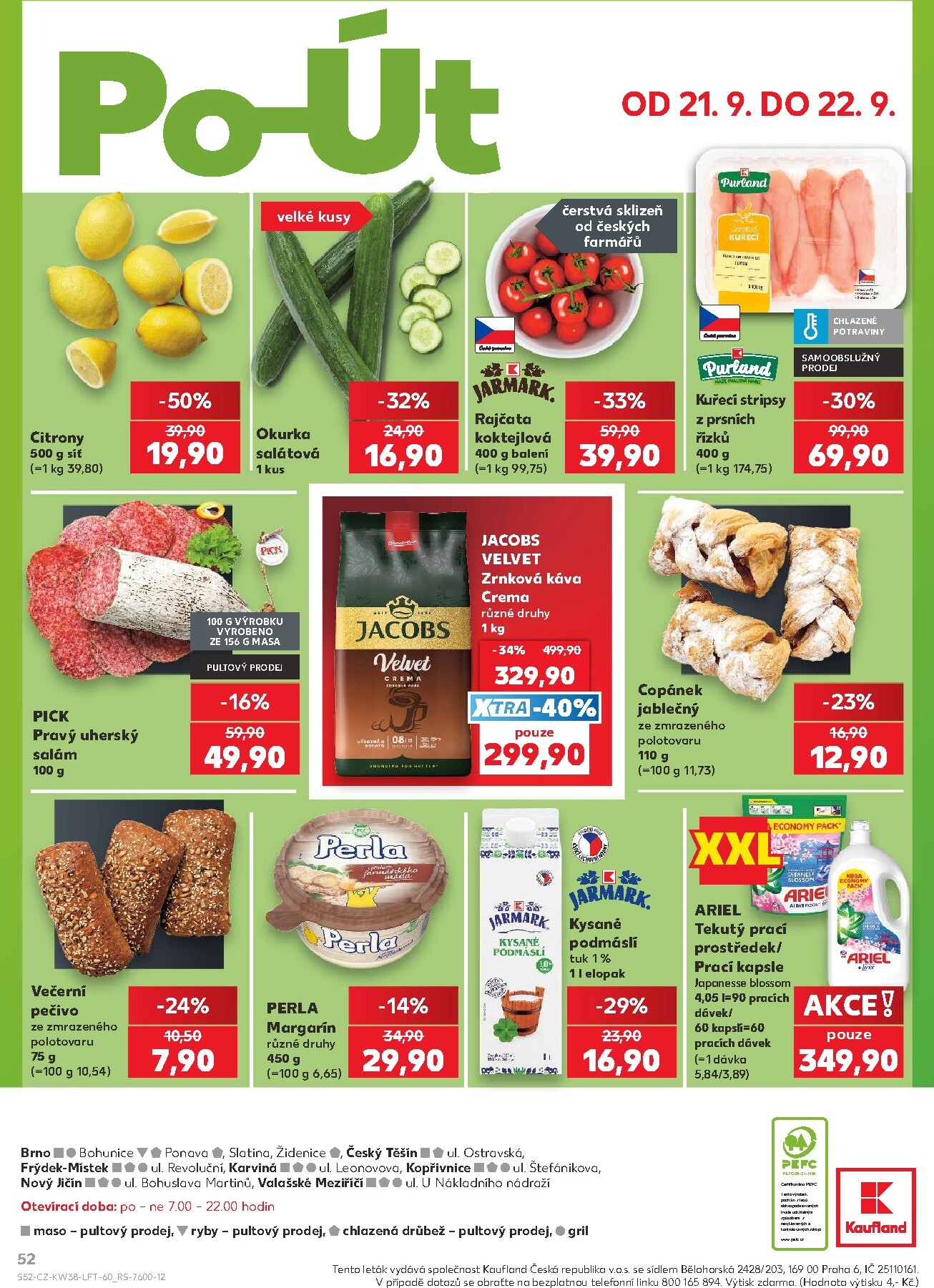 kaufland - Kaufland - Brno leták na příští týden od středy 16.09.2026 do úterý 22.09.2026 - page: 52