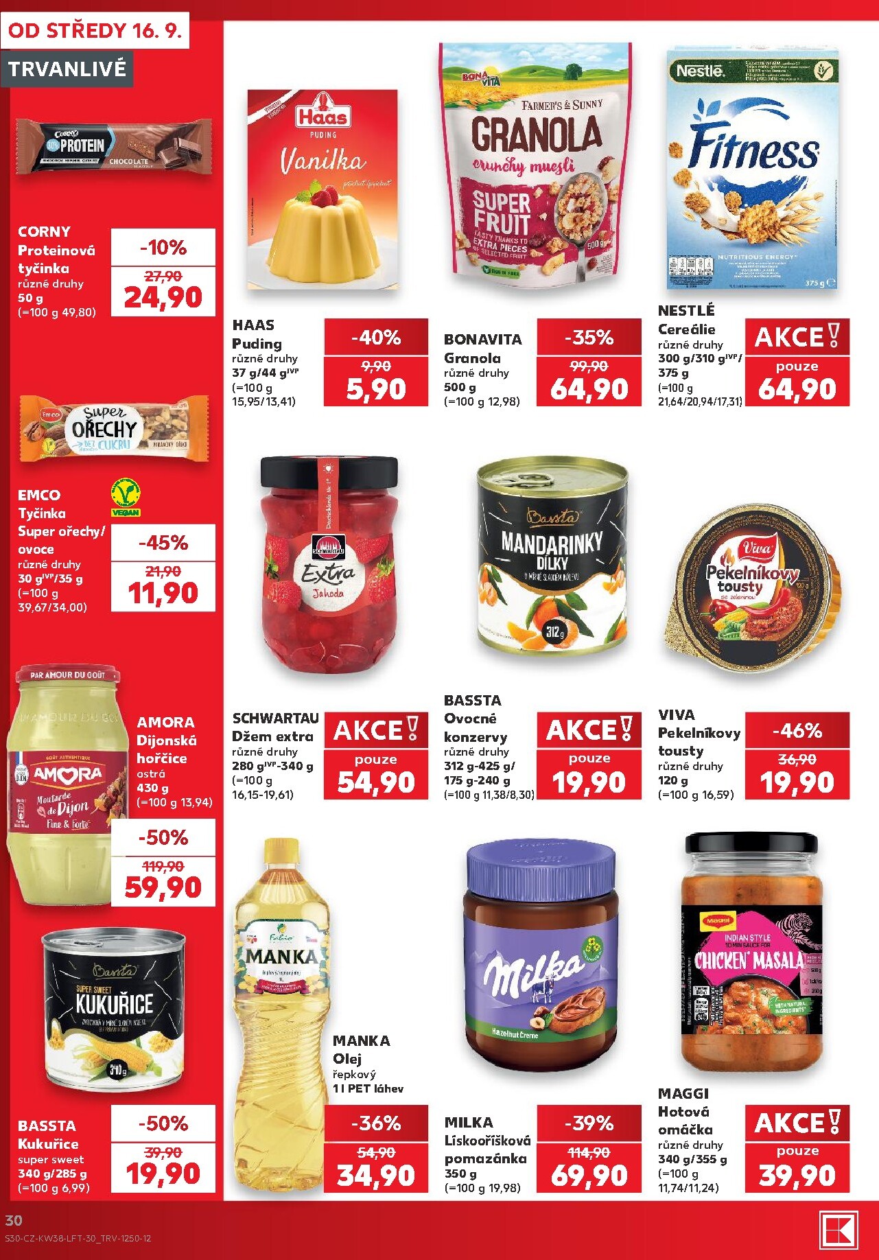 kaufland - Kaufland - Brno leták na příští týden od středy 16.09.2026 do úterý 22.09.2026 - page: 30