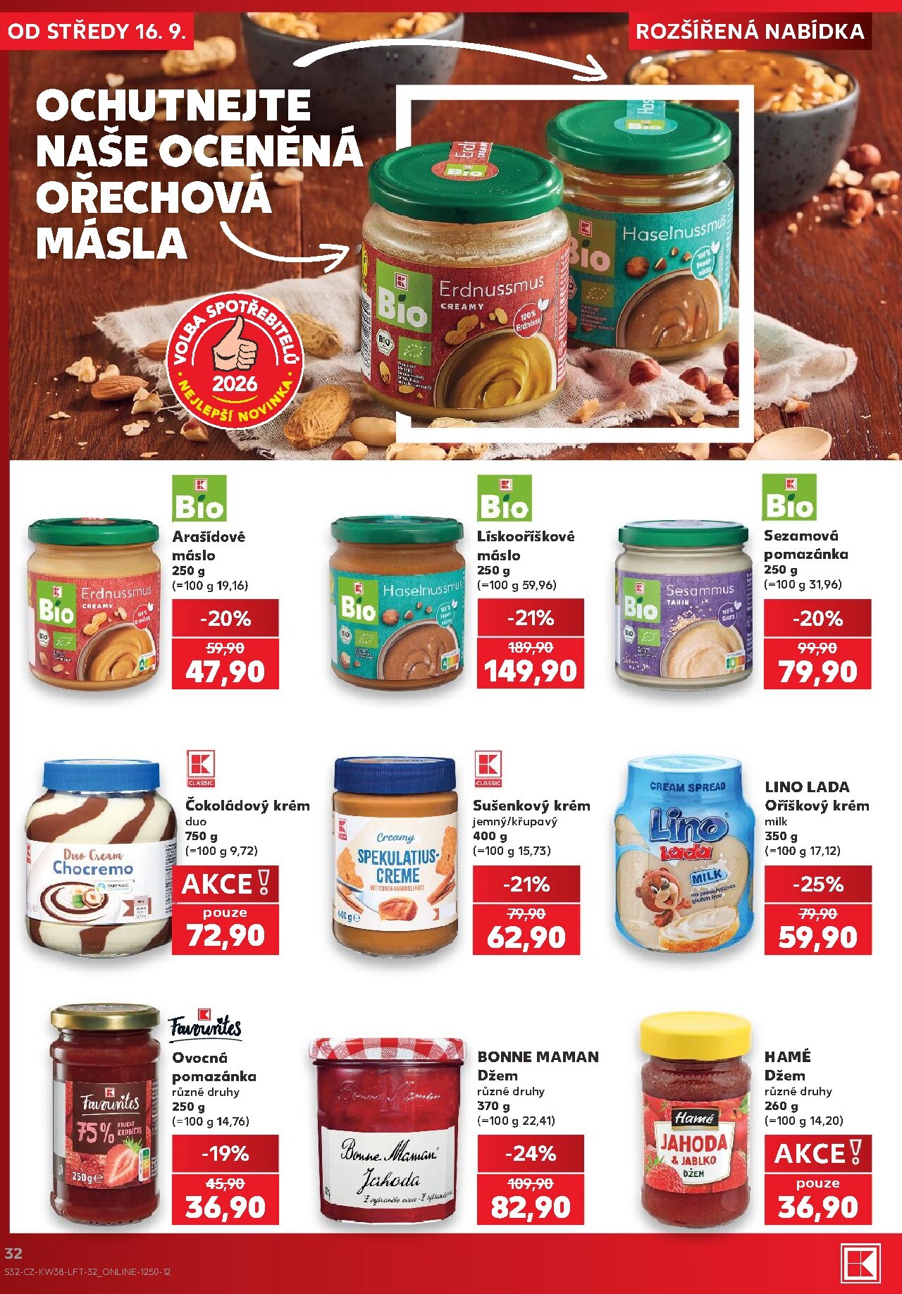 kaufland - Kaufland - Brno leták na příští týden od středy 16.09.2026 do úterý 22.09.2026 - page: 32
