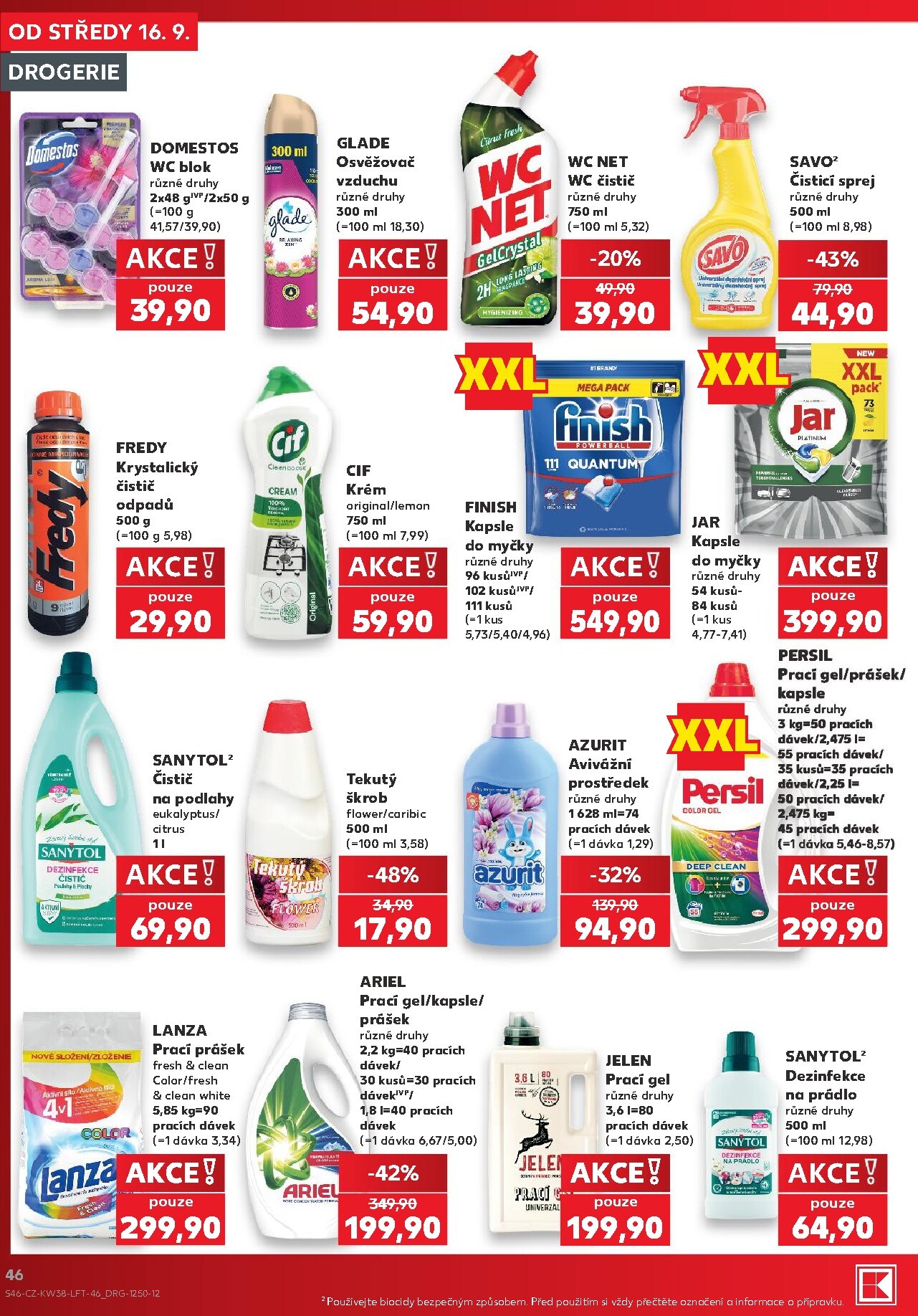 kaufland - Kaufland - Brno leták na příští týden od středy 16.09.2026 do úterý 22.09.2026 - page: 46