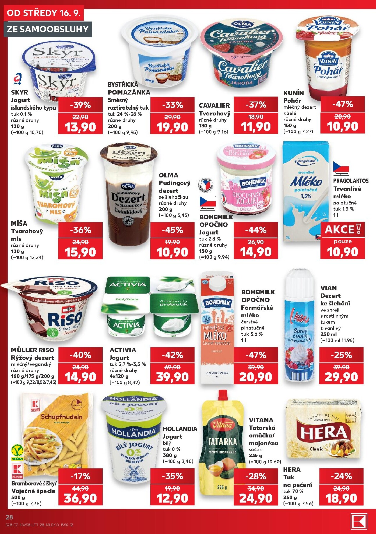 kaufland - Kaufland - Brno leták na příští týden od středy 16.09.2026 do úterý 22.09.2026 - page: 28