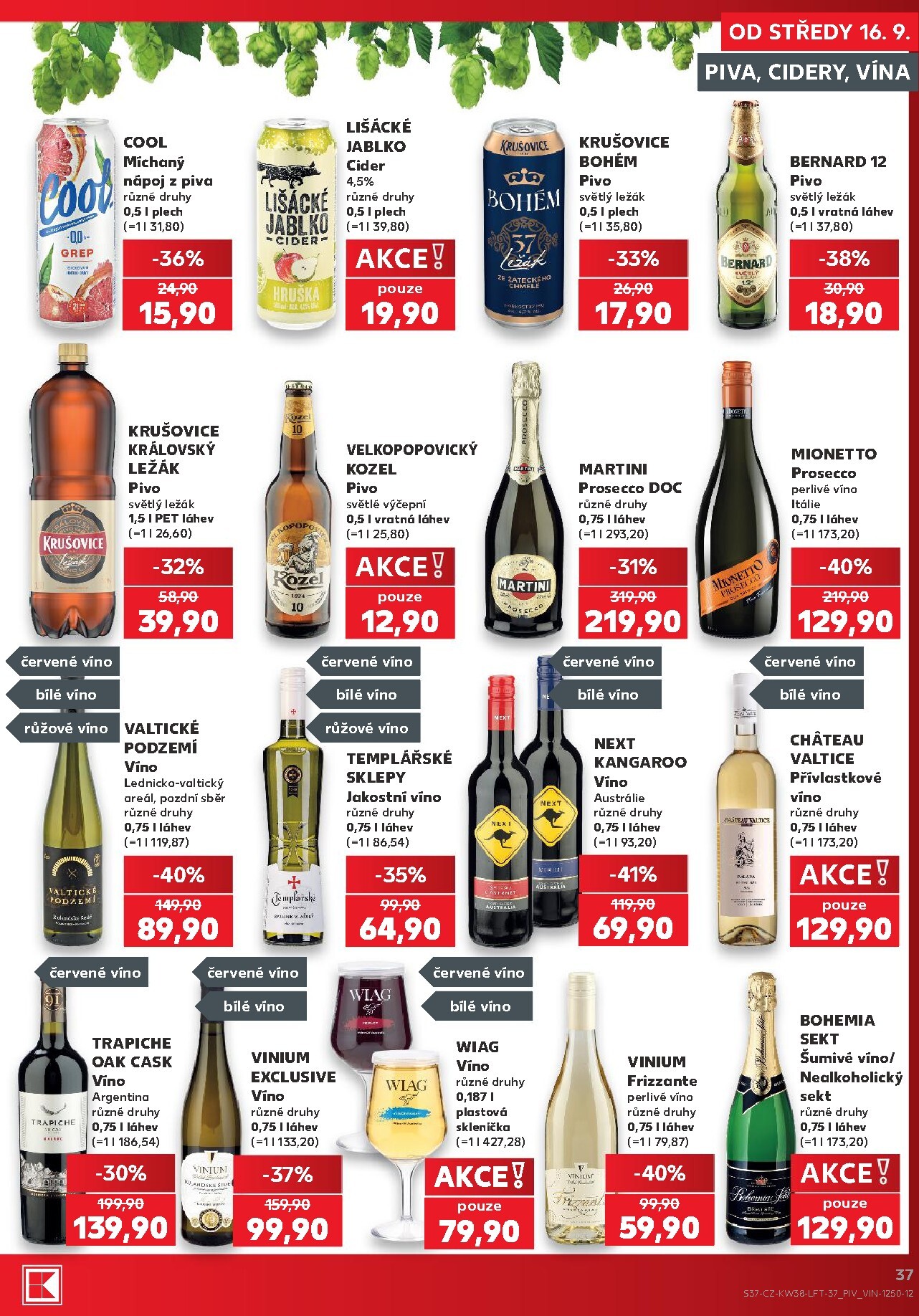 kaufland - Kaufland - Brno leták na příští týden od středy 16.09.2026 do úterý 22.09.2026 - page: 37
