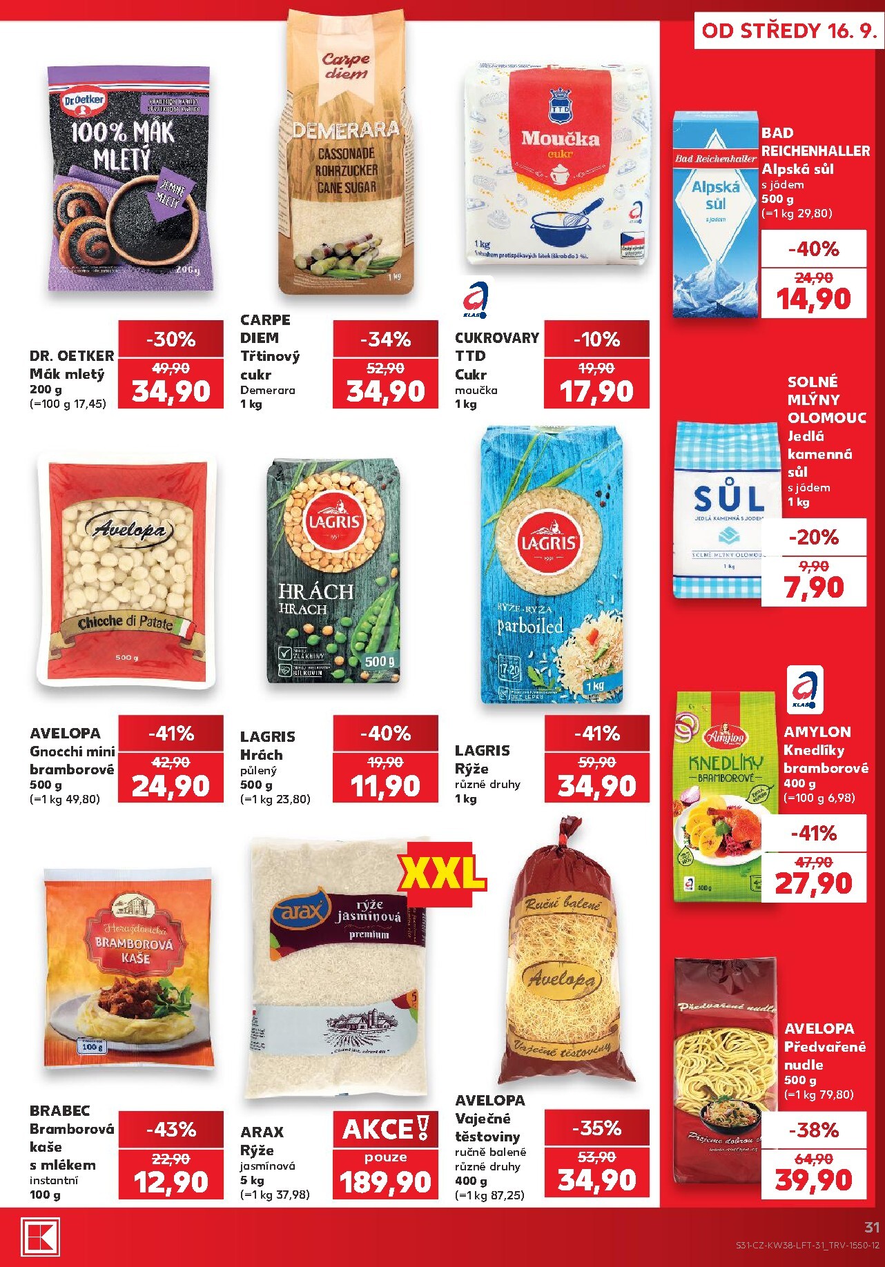 kaufland - Kaufland - Brno leták na příští týden od středy 16.09.2026 do úterý 22.09.2026 - page: 31