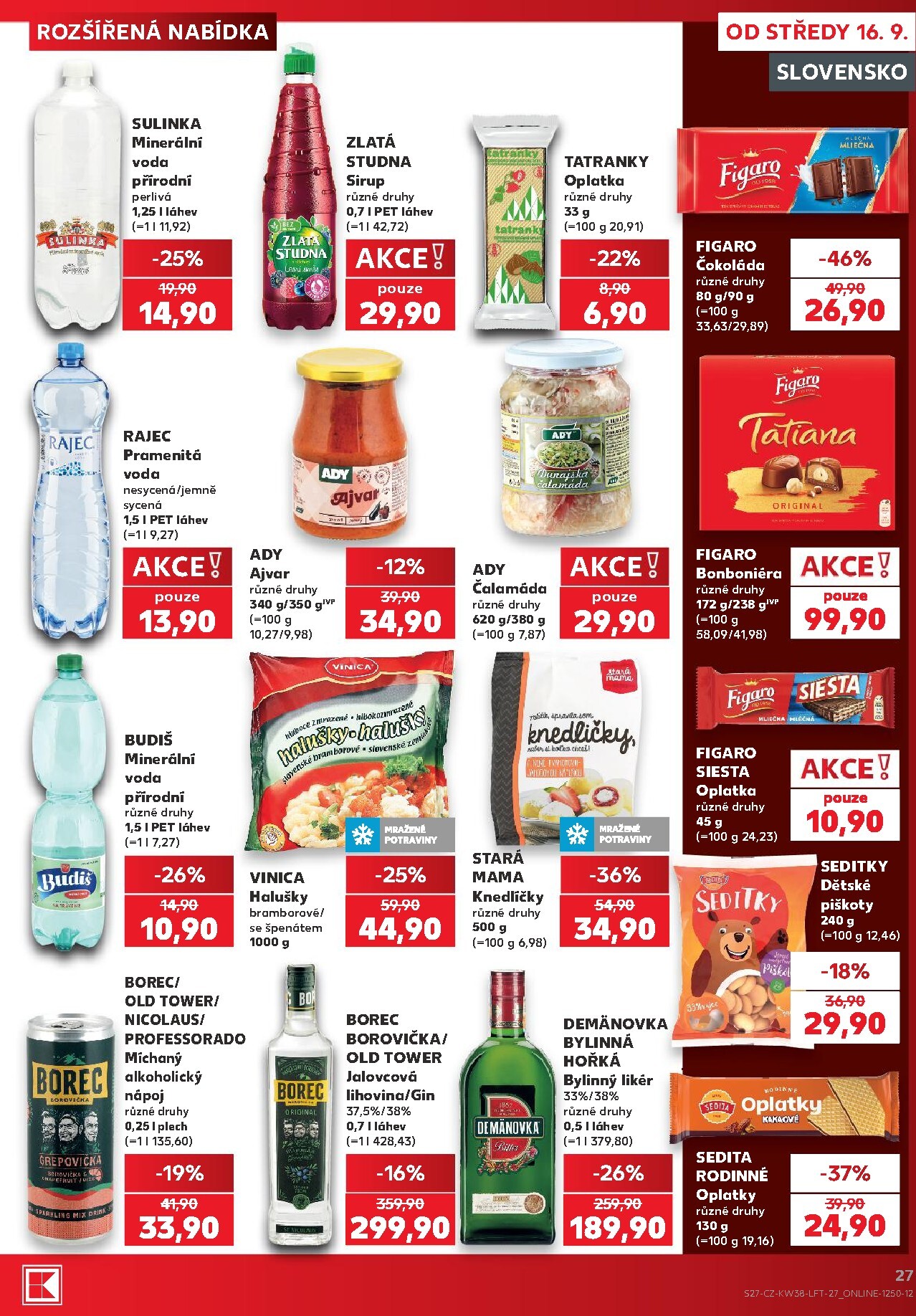 kaufland - Kaufland - Brno leták na příští týden od středy 16.09.2026 do úterý 22.09.2026 - page: 27