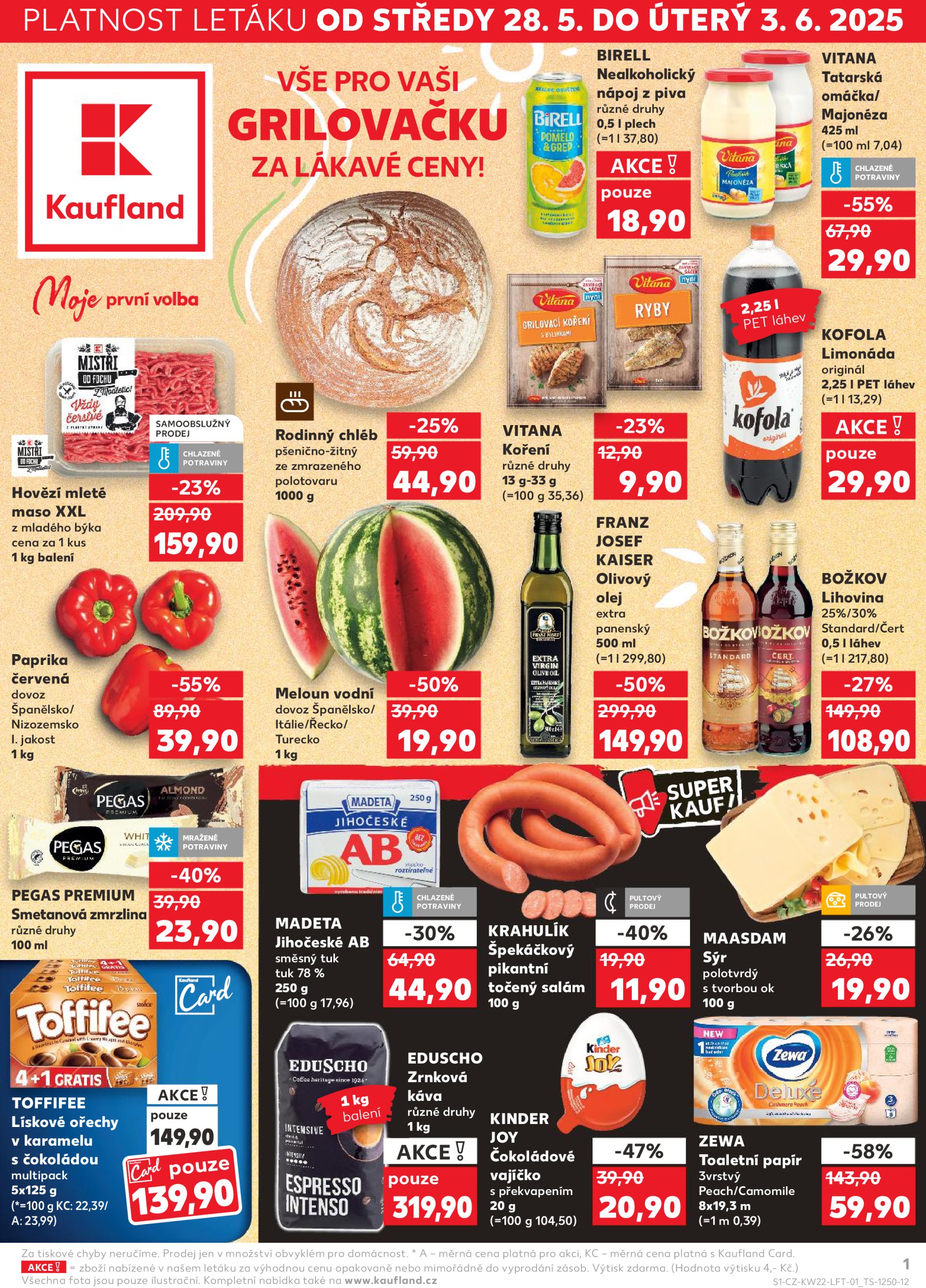 kaufland - Leták Kaufland Kolín od 28.05. do 03.06.