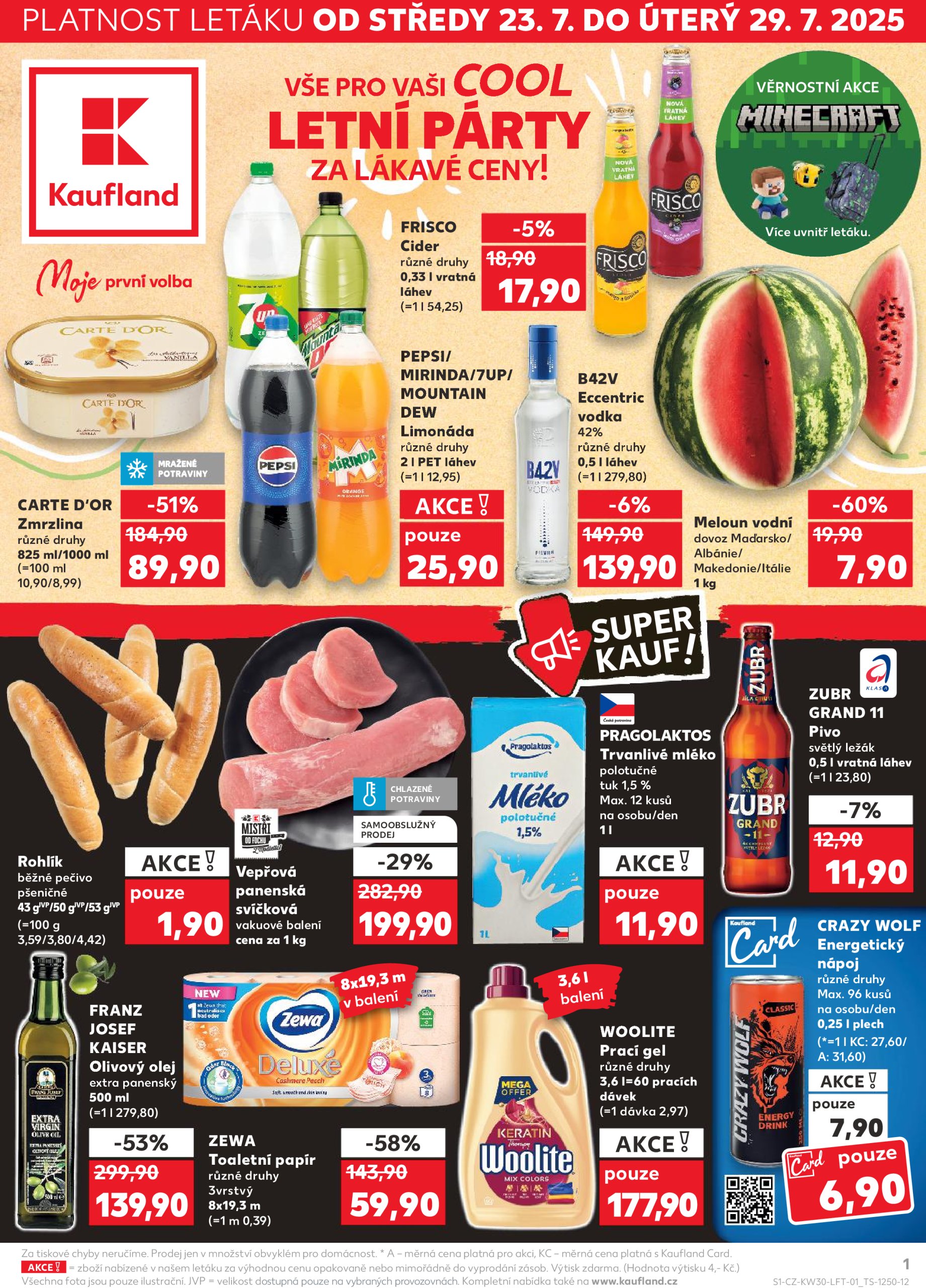 kaufland - Leták Kaufland Kolín od 23.07. do 29.07. - page: 1 kaufland - Leták Kaufland Kolín od 23.07. do 29.07. - page: 1
