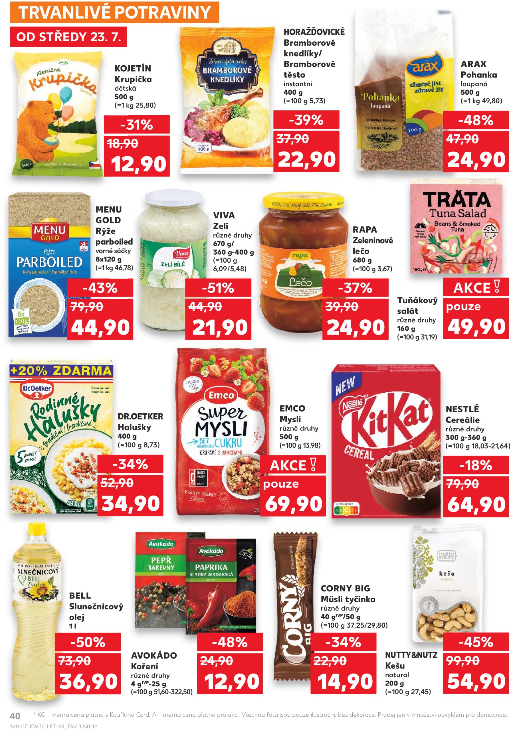 kaufland - Leták Kaufland Ostrava od 23.07. do 29.07. - page: 40 kaufland - Leták Kaufland Ostrava od 23.07. do 29.07. - page: 40