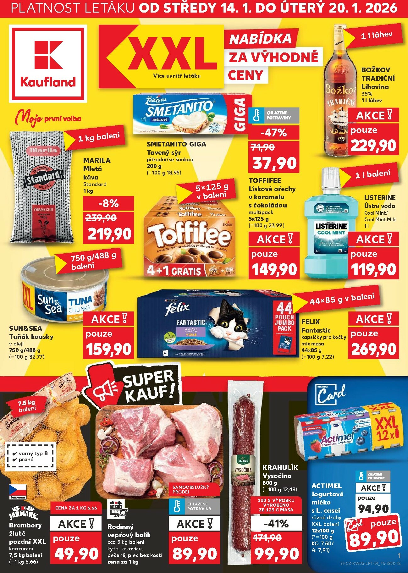 kaufland - Aktuální leták Kaufland od 14.01. do 20.01.