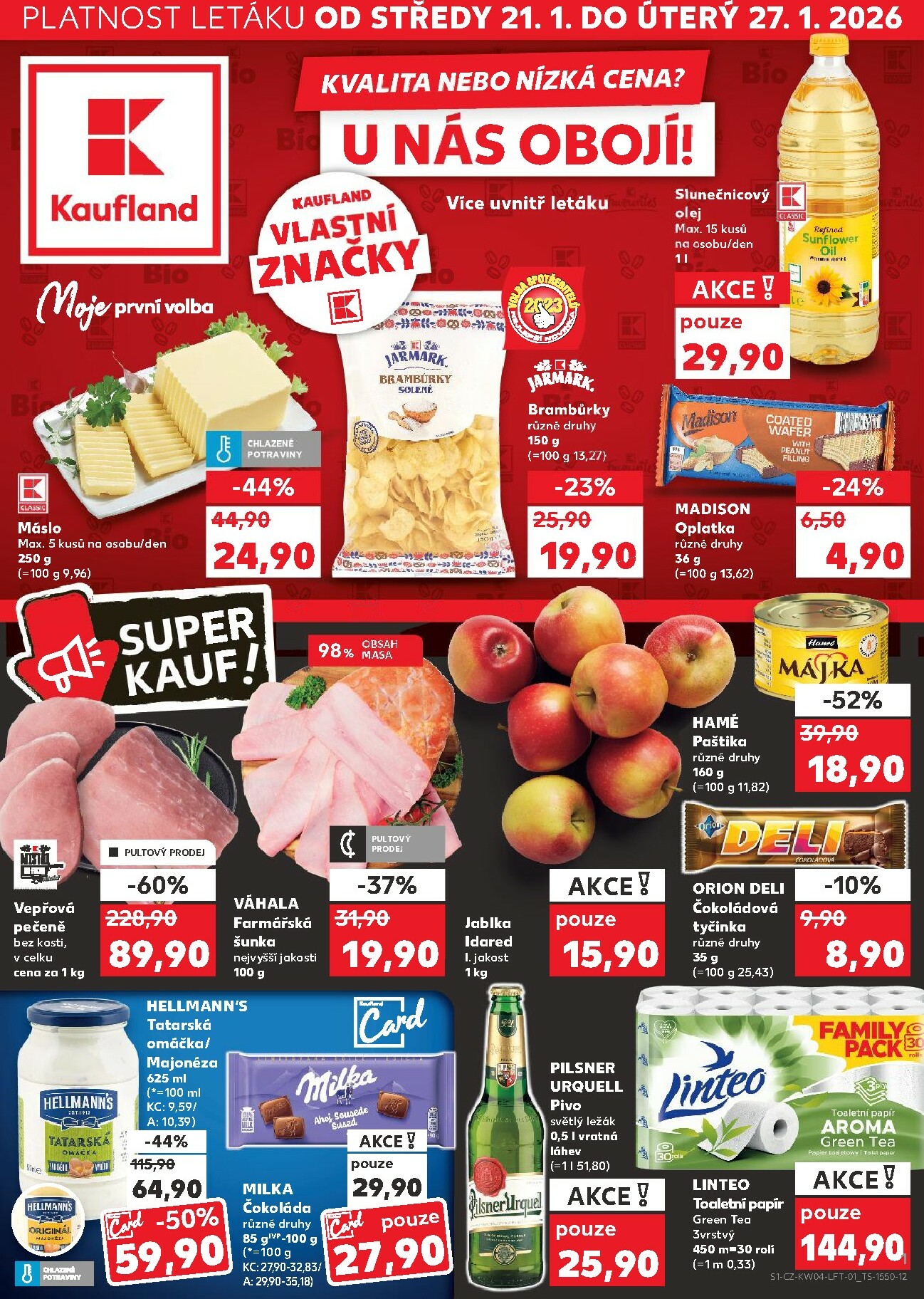 kaufland - Aktuální leták Kaufland - Praha 4 od 21.01. do 27.01.