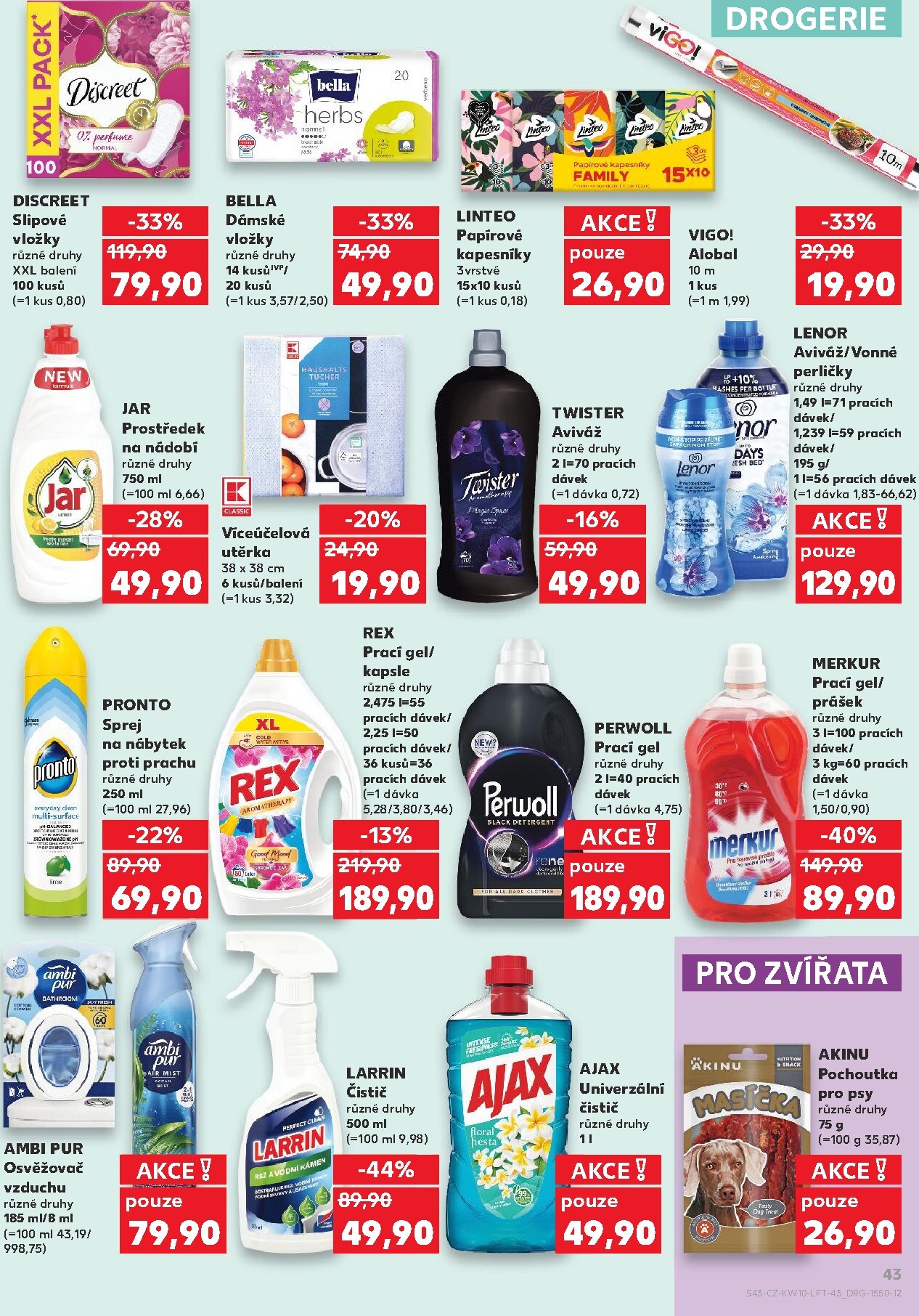 kaufland - Kaufland - Praha 4 leták platný od středy 04.03.2026 do úterý 10.03.2026 - page: 43