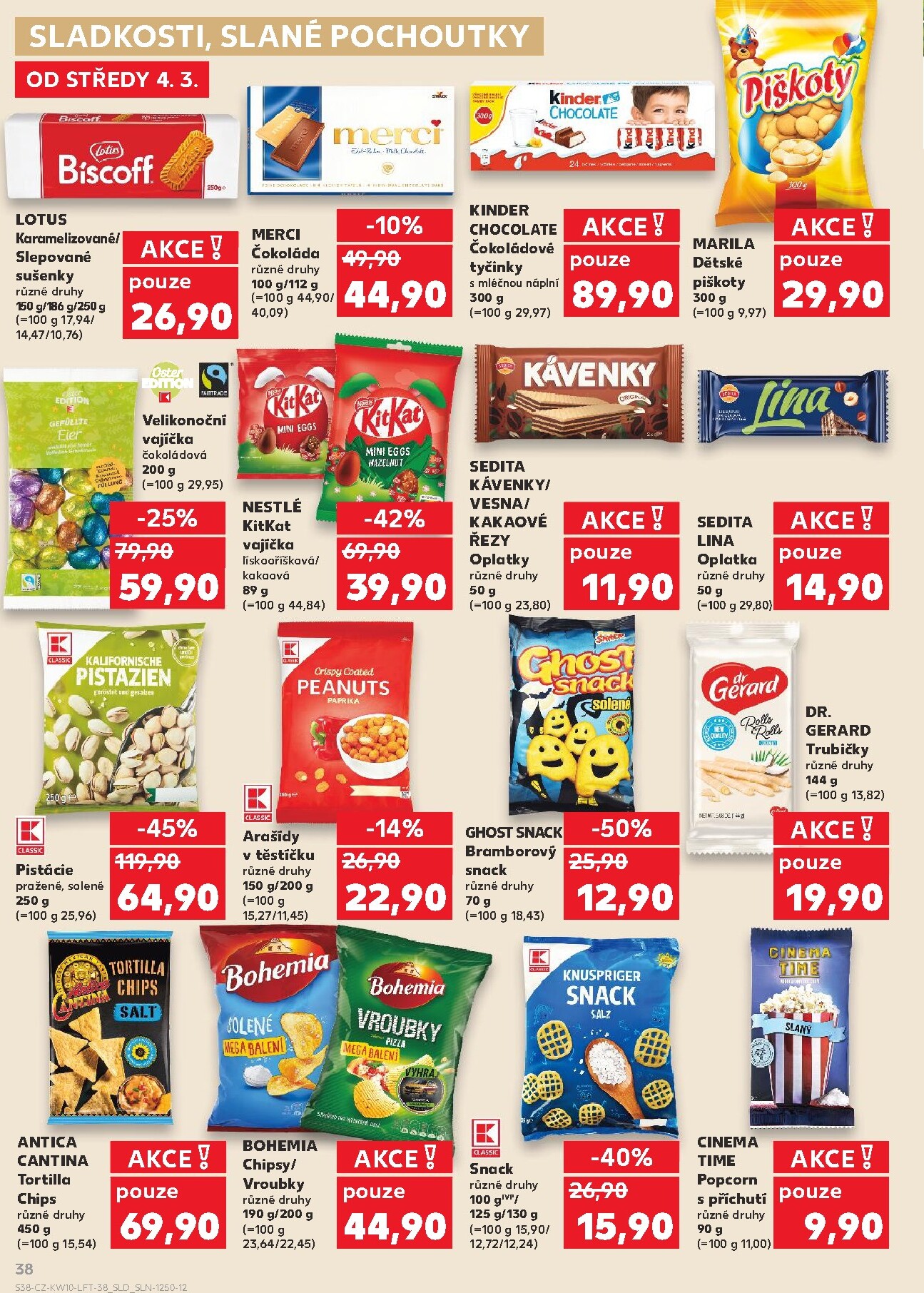 kaufland - Kaufland - Praha 4 leták platný od středy 04.03.2026 do úterý 10.03.2026 - page: 38