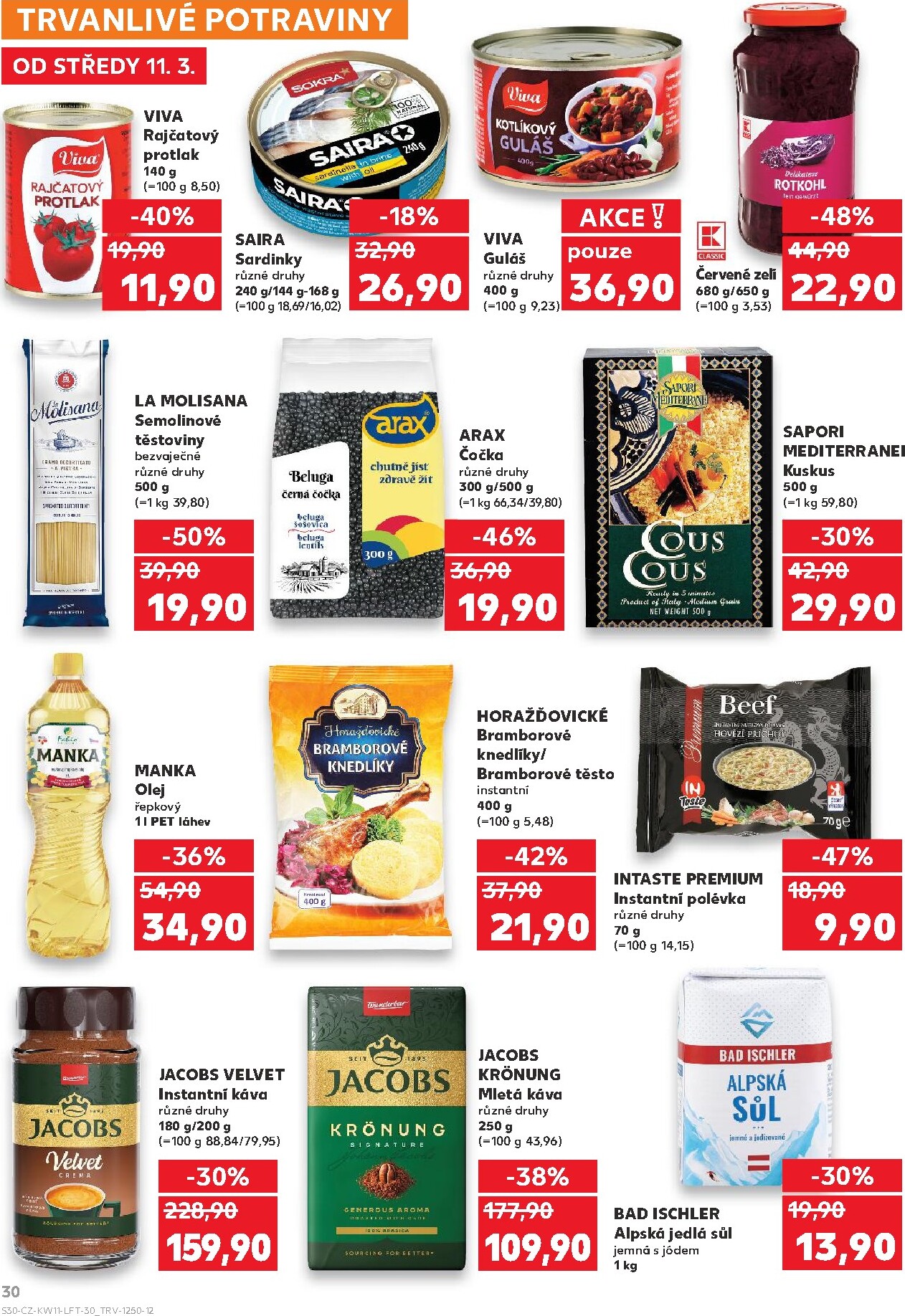 kaufland - Kaufland - Kolín leták platný od středy 11.03.2026 do úterý 17.03.2026 - page: 30
