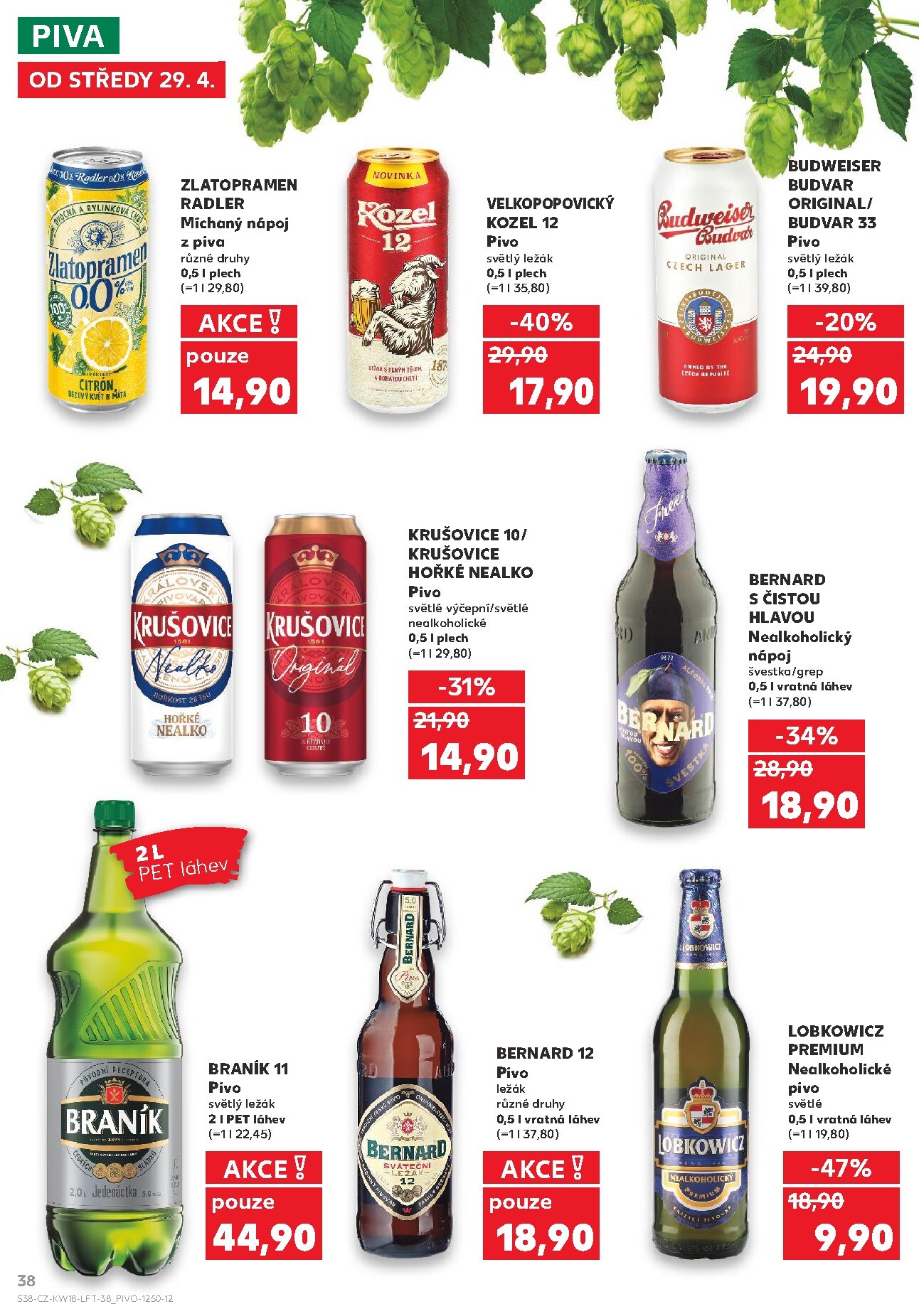 kaufland - Kaufland - Brno leták na příští týden od středy 29.04.2026 do úterý 05.05.2026 - page: 38