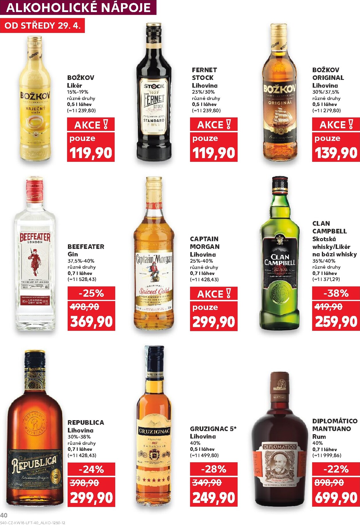 kaufland - Kaufland - Praha leták na příští týden od středy 29.04.2026 do úterý 05.05.2026 - page: 40